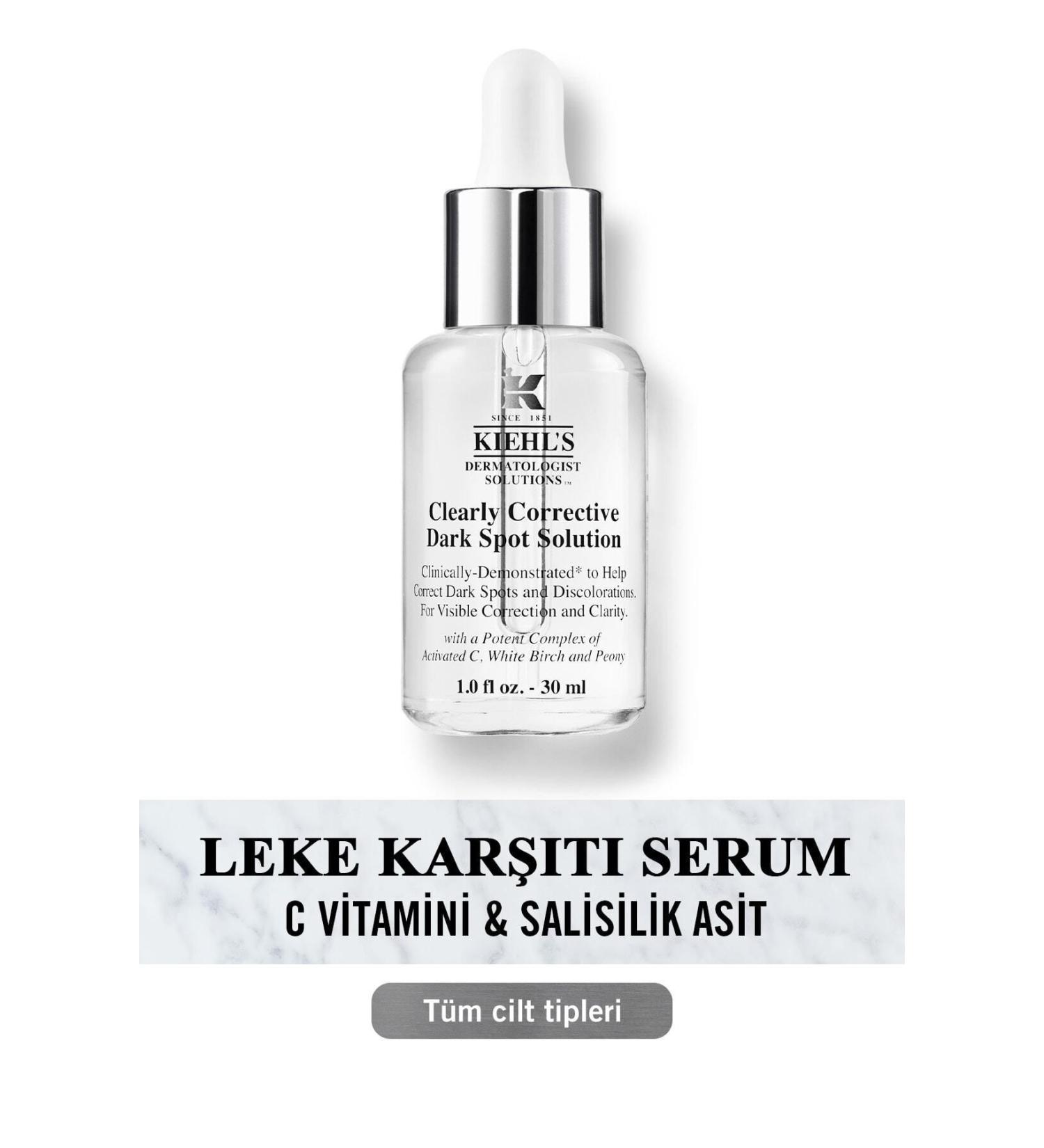 Kiehl's Anti-Dark Spot and Skin Tone Equalizer Clearly Corrective Serum 30ml - Buy Online on GoSupps.com