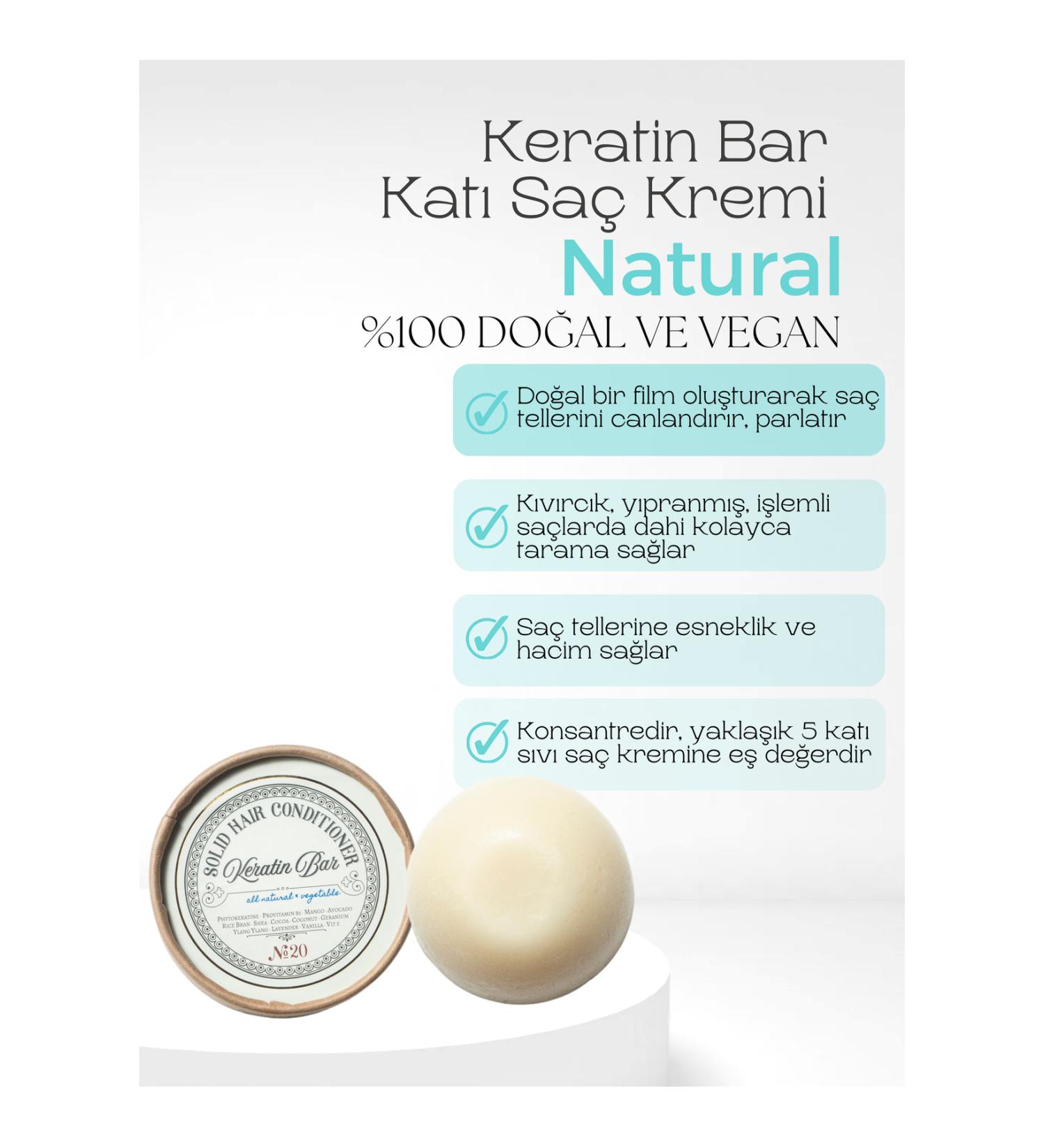 Rosece Solid Conditioner | Keratin Bar |Damaged Hair Dyed Hair Processed Hair | 100 gr