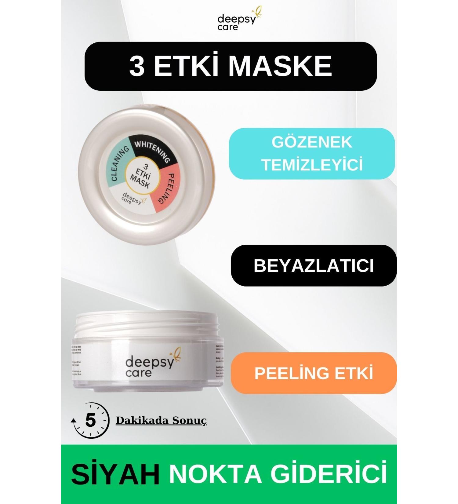 Deepsy Care 3' Effect Mask Whitening Peeling Cleaning - Buy Online on GoSupps.com