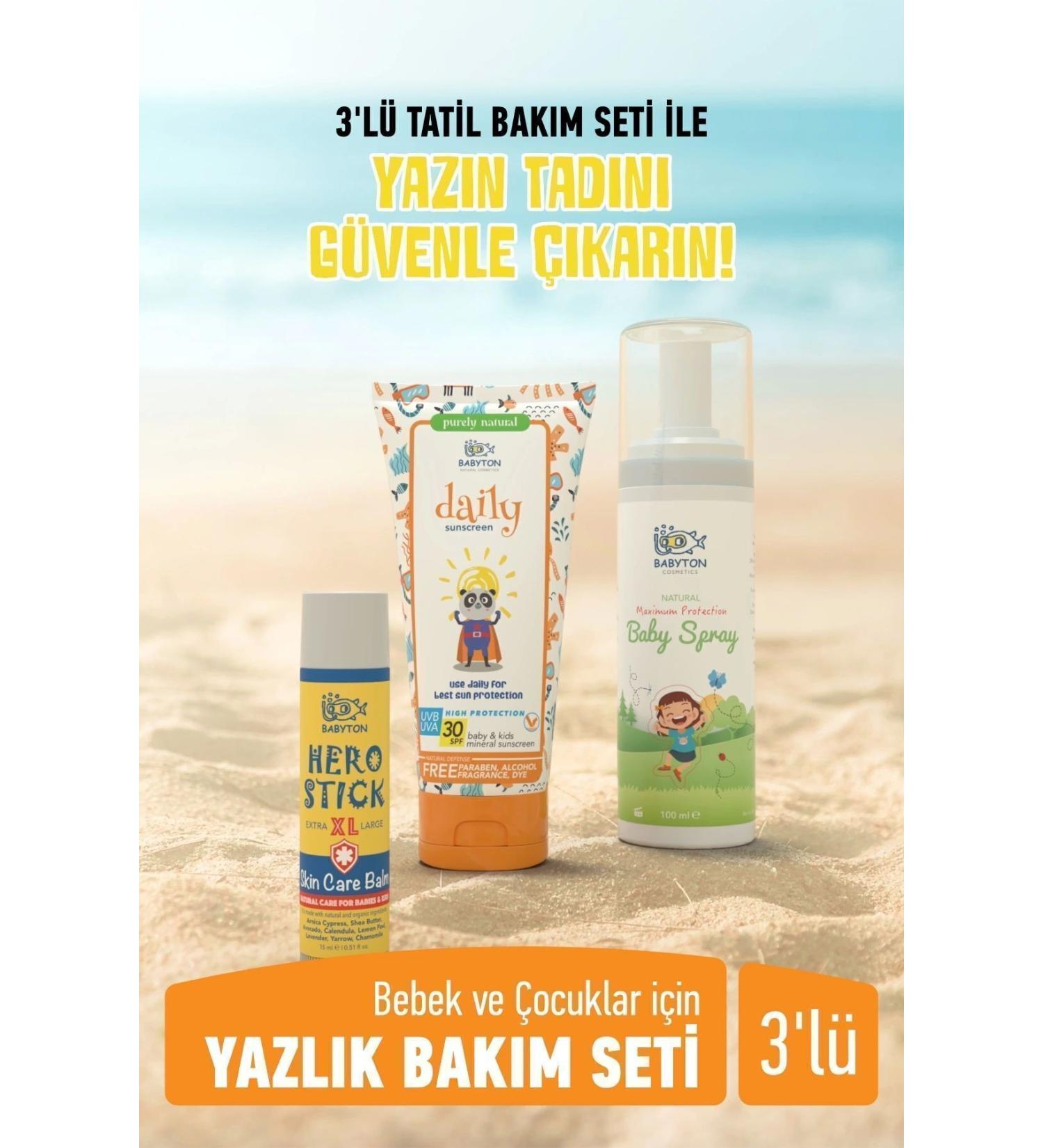 BABYTON Summer Sun Care Set of 3 for Babies and Children - Buy Online on GoSupps.com
