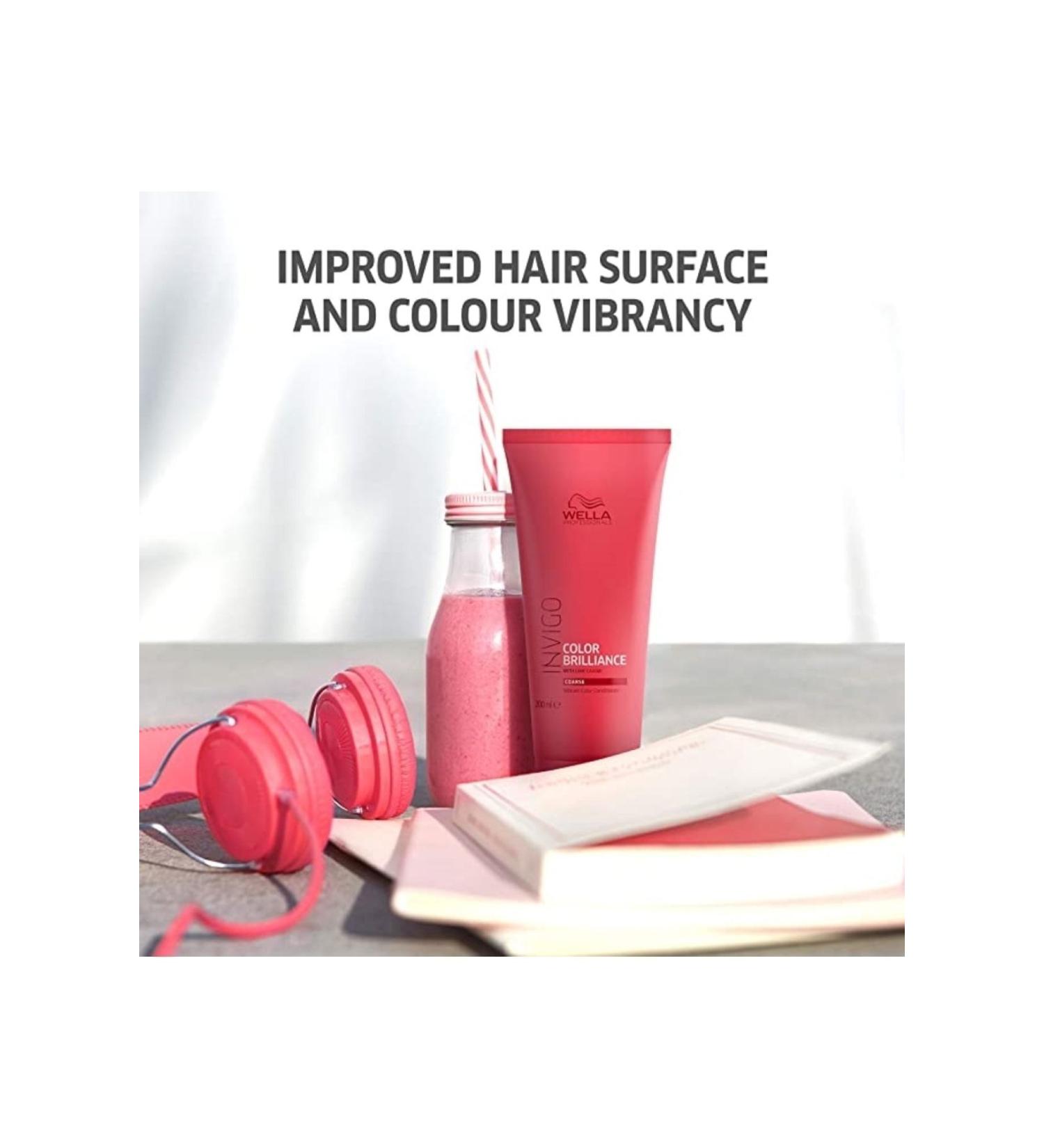 Wella Invigo Color Brilliance Coarse Up to 7 Weeks Color Sealing Conditioner 200Ml-GEM9989/LK