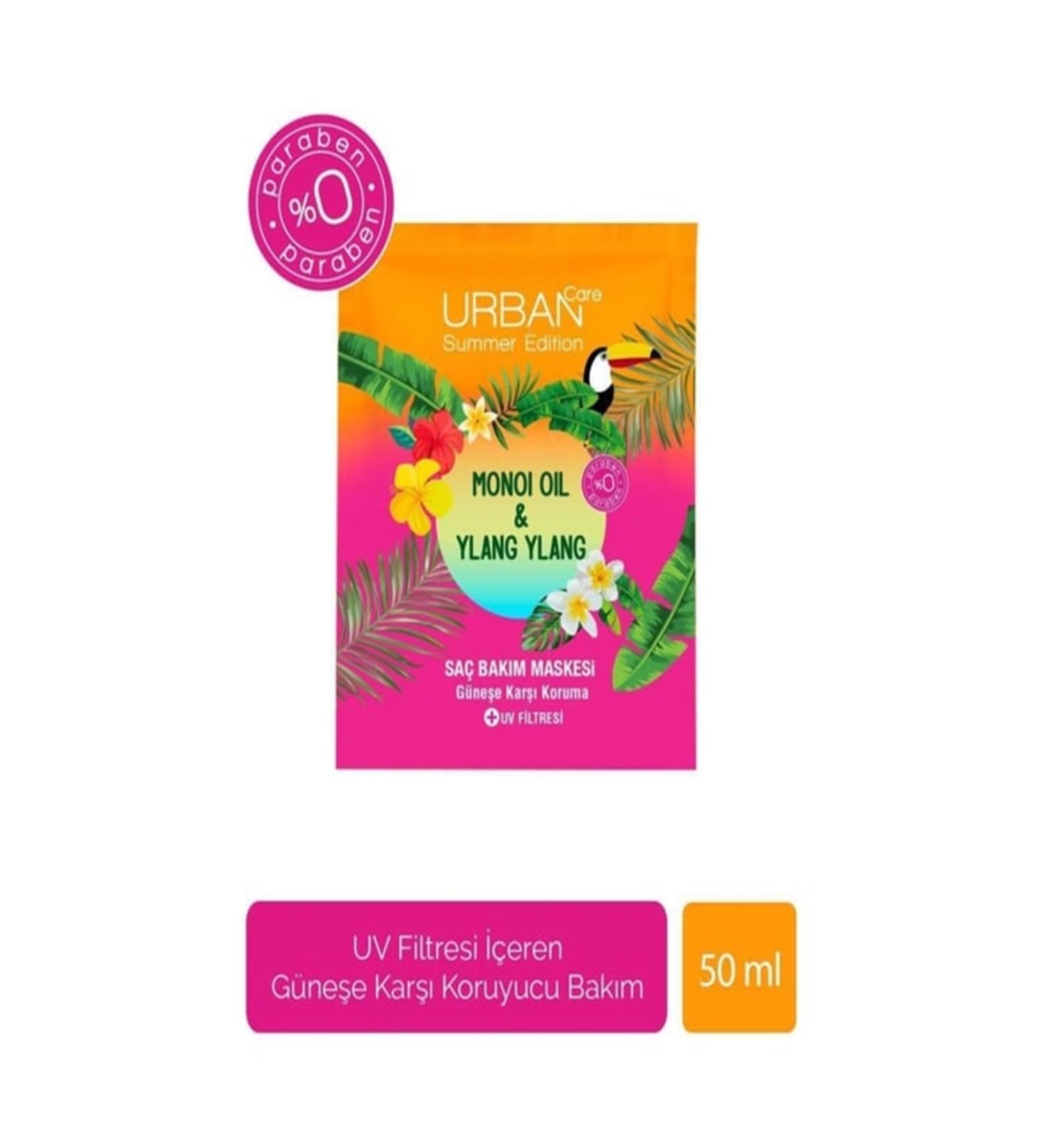 Urban Care Monoi Oil & Ylang Ylang Pre-Shower Hair Care Mask 50 ml - Buy Online on GoSupps.com