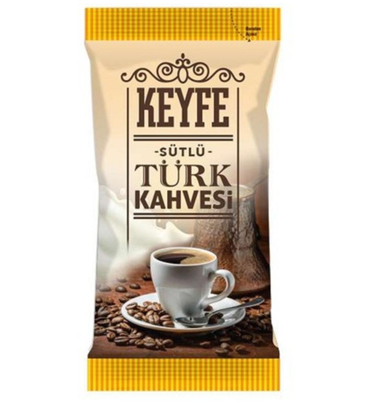 Keyfe Single Use Turkish Coffee with Milk 7gr X 16 pieces