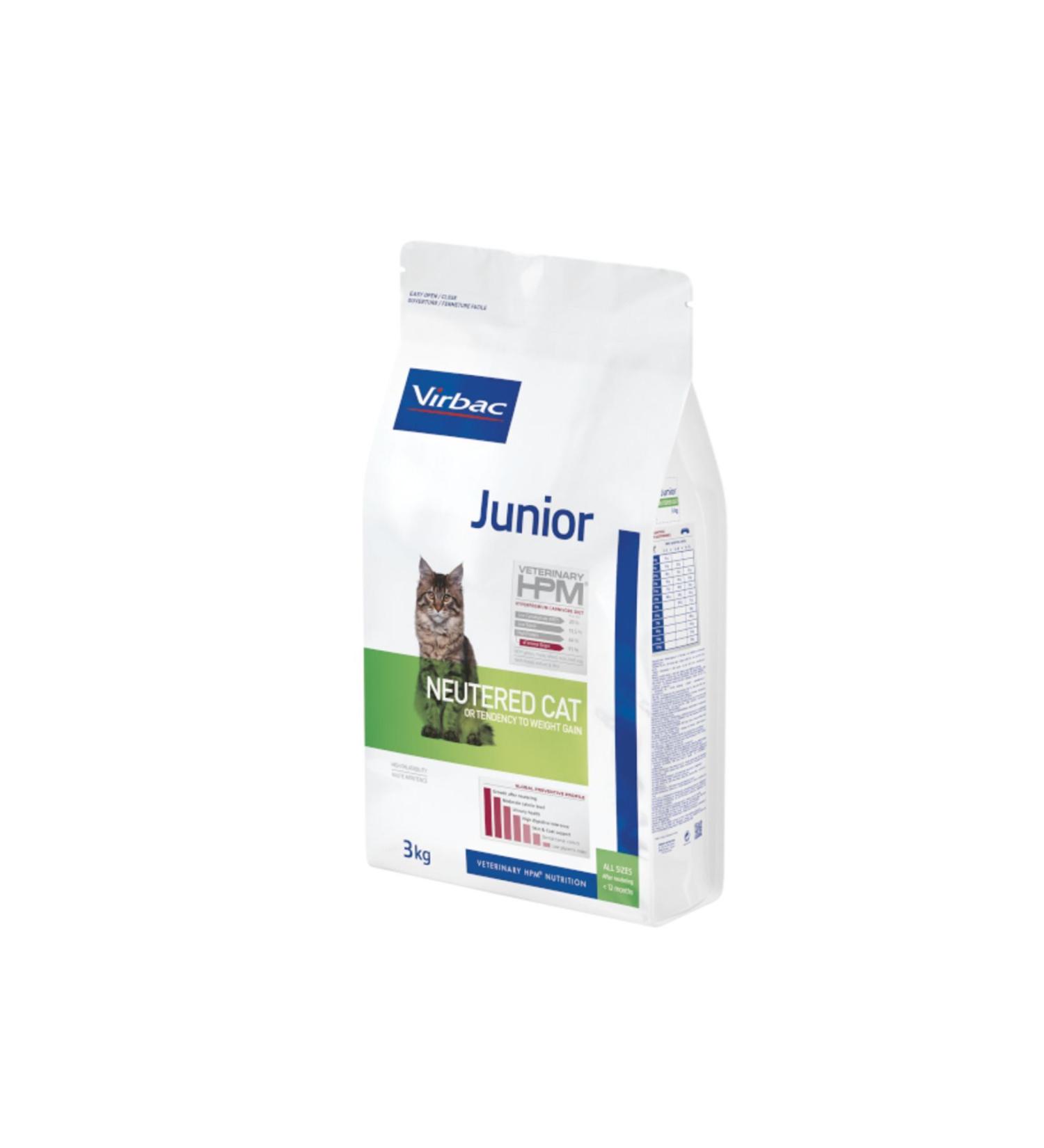 Virbac Junior Neutered Cat Food 3kg