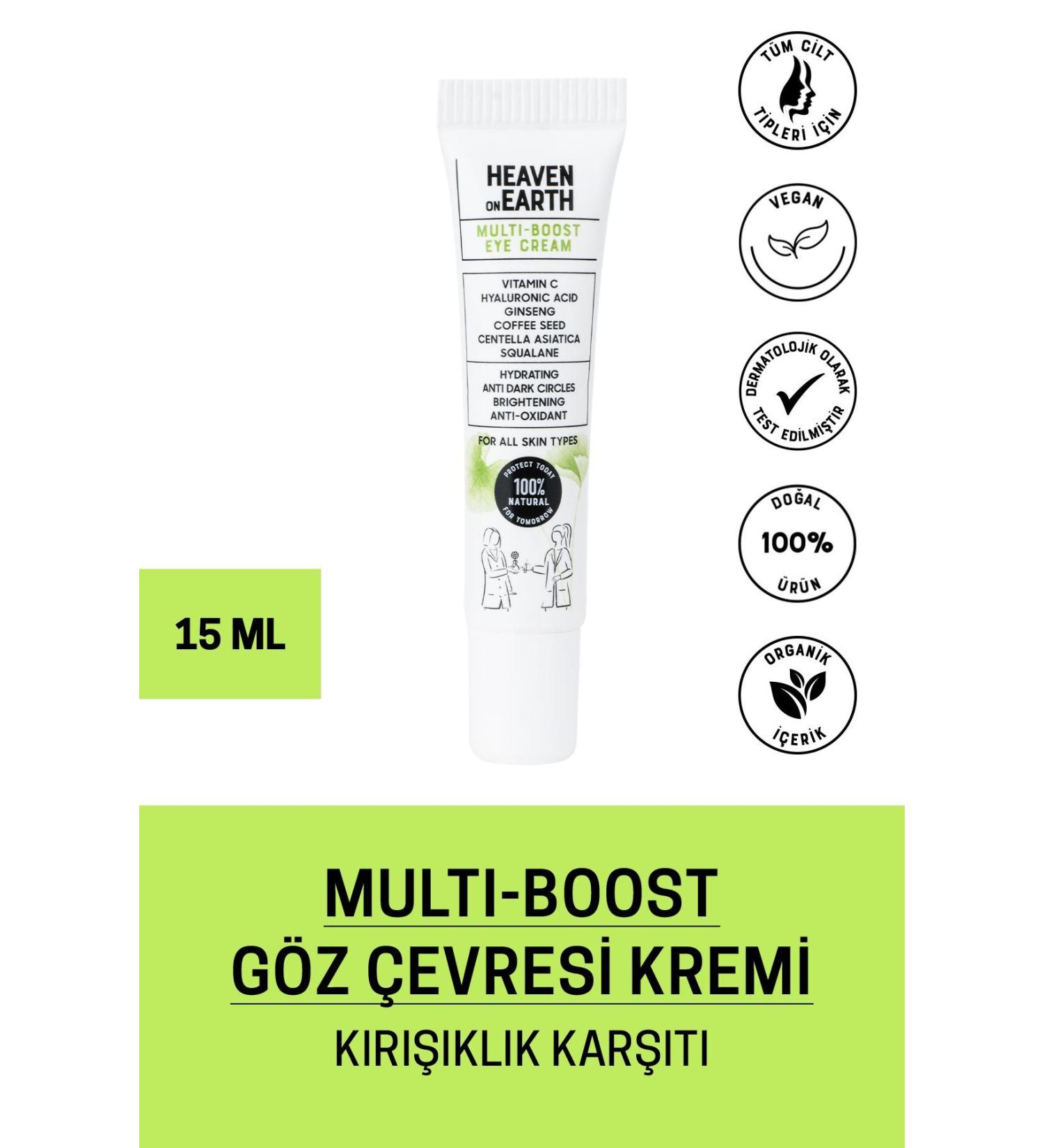 Heaven on Earth Anti-Wrinkle Under-Eye Bag and Dark Circle Eye Contour Cream 15 ml - Buy Online on GoSupps.com