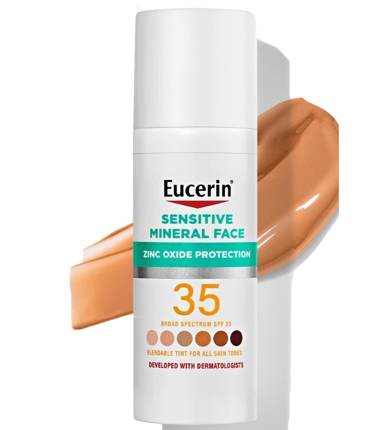 Eucerin Sensitive Tinted SPF35 Mineral Face Lotion 50ML - Buy Online on GoSupps.com