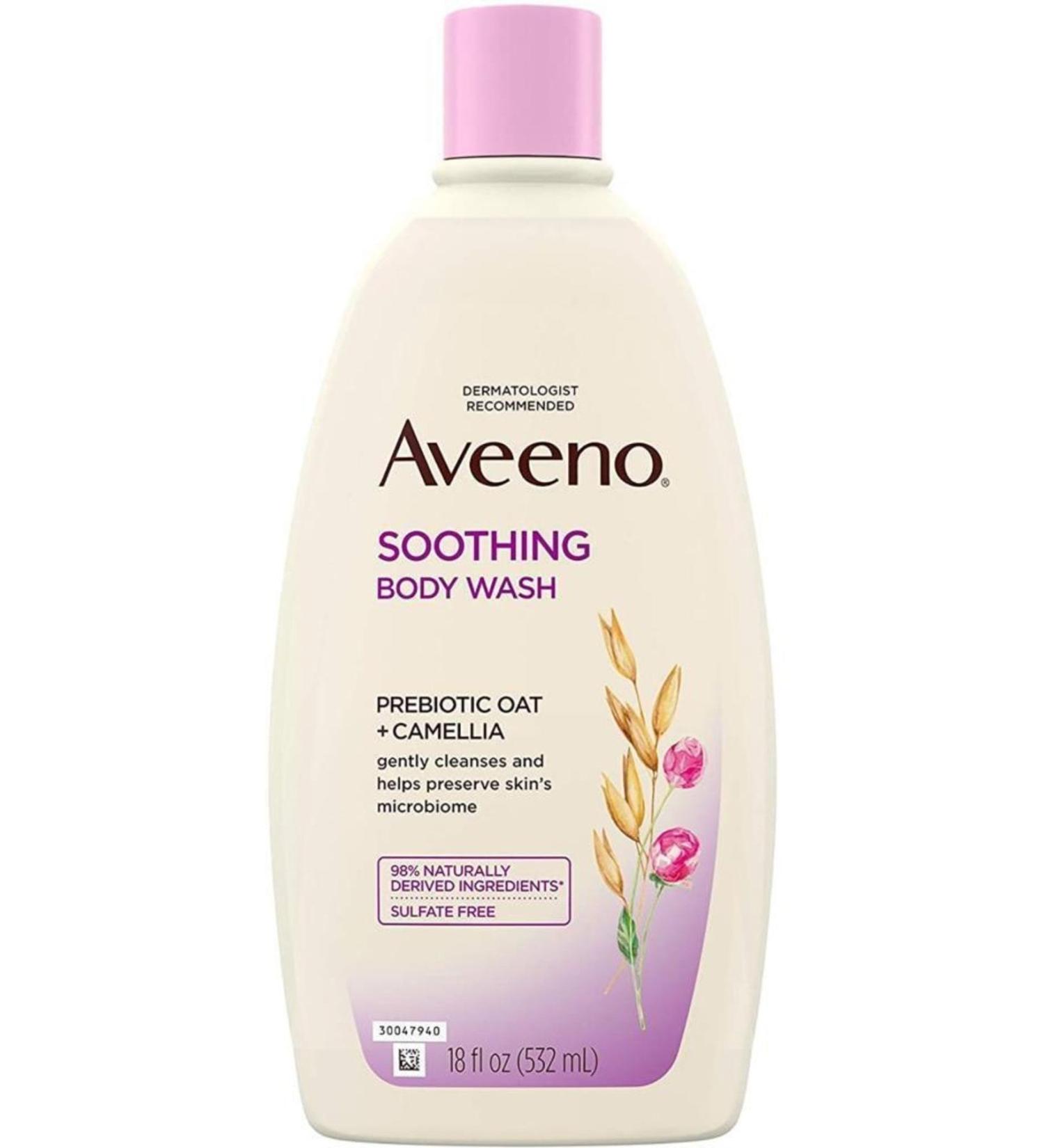 AVEENO Prebiotic Oat + Camellia Soothing Body Wash 532ml - Buy Online on GoSupps.com
