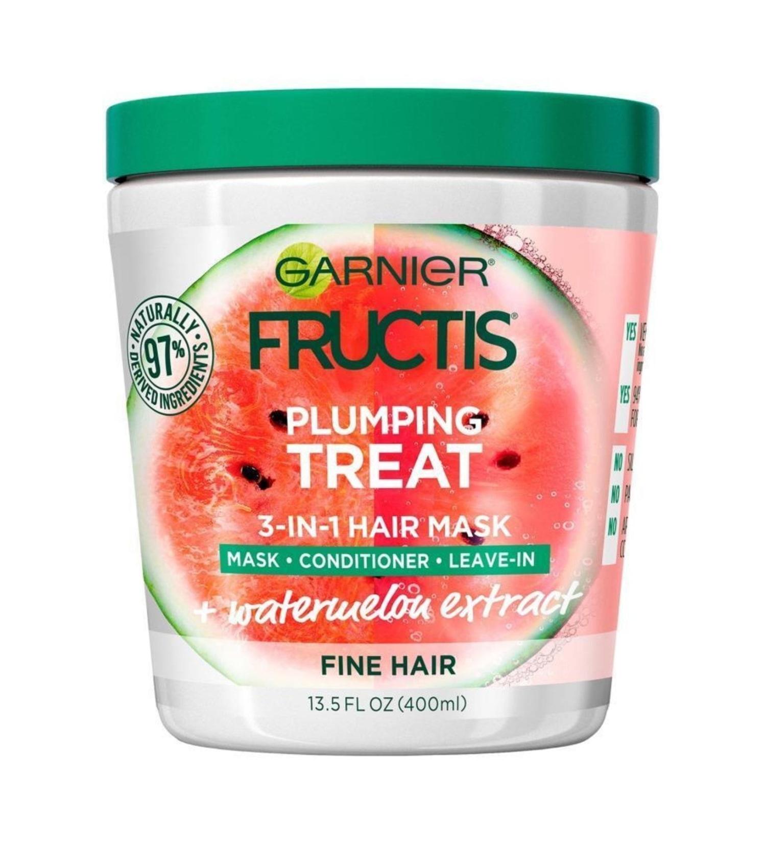 Garnier Fructis Watermelon Extract Hair Mask for Fine Hair 400ml - Buy Online on GoSupps.com