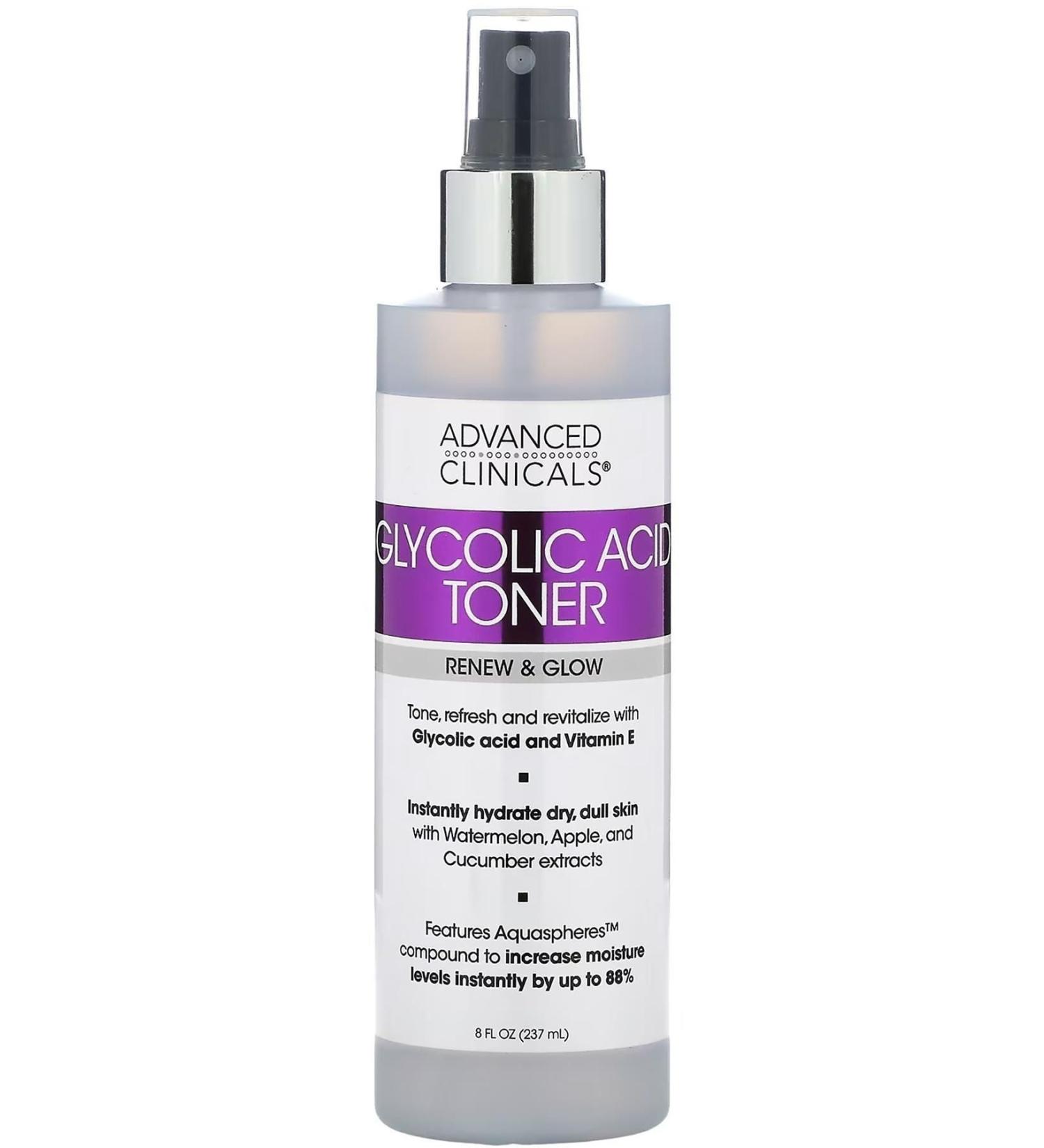 ADVANCED CLINICALS Glycolic Acid Facial Tonic 237ml