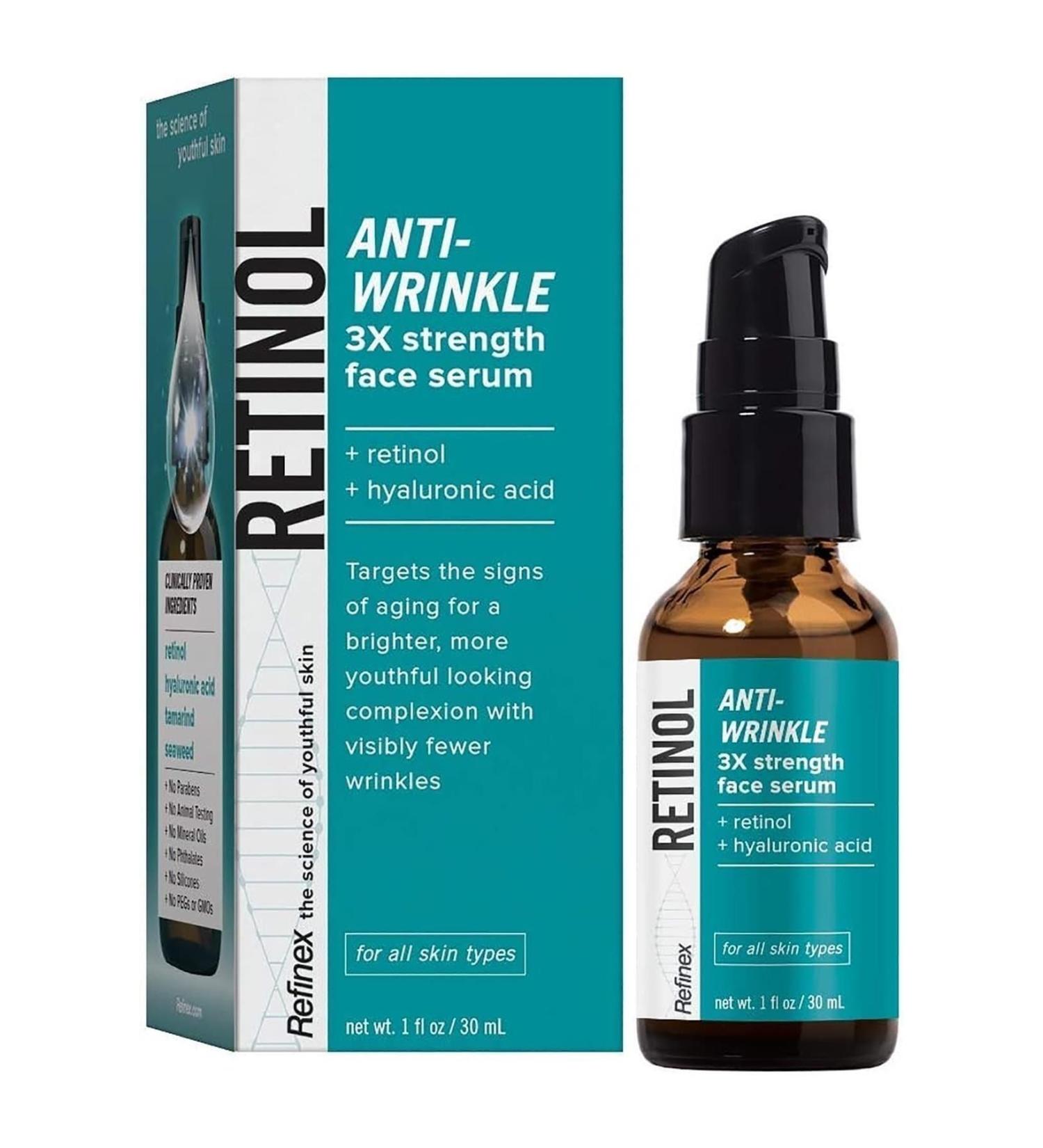 Refinex Retinol + Hyaluronic Acid Facial Serum 30ML