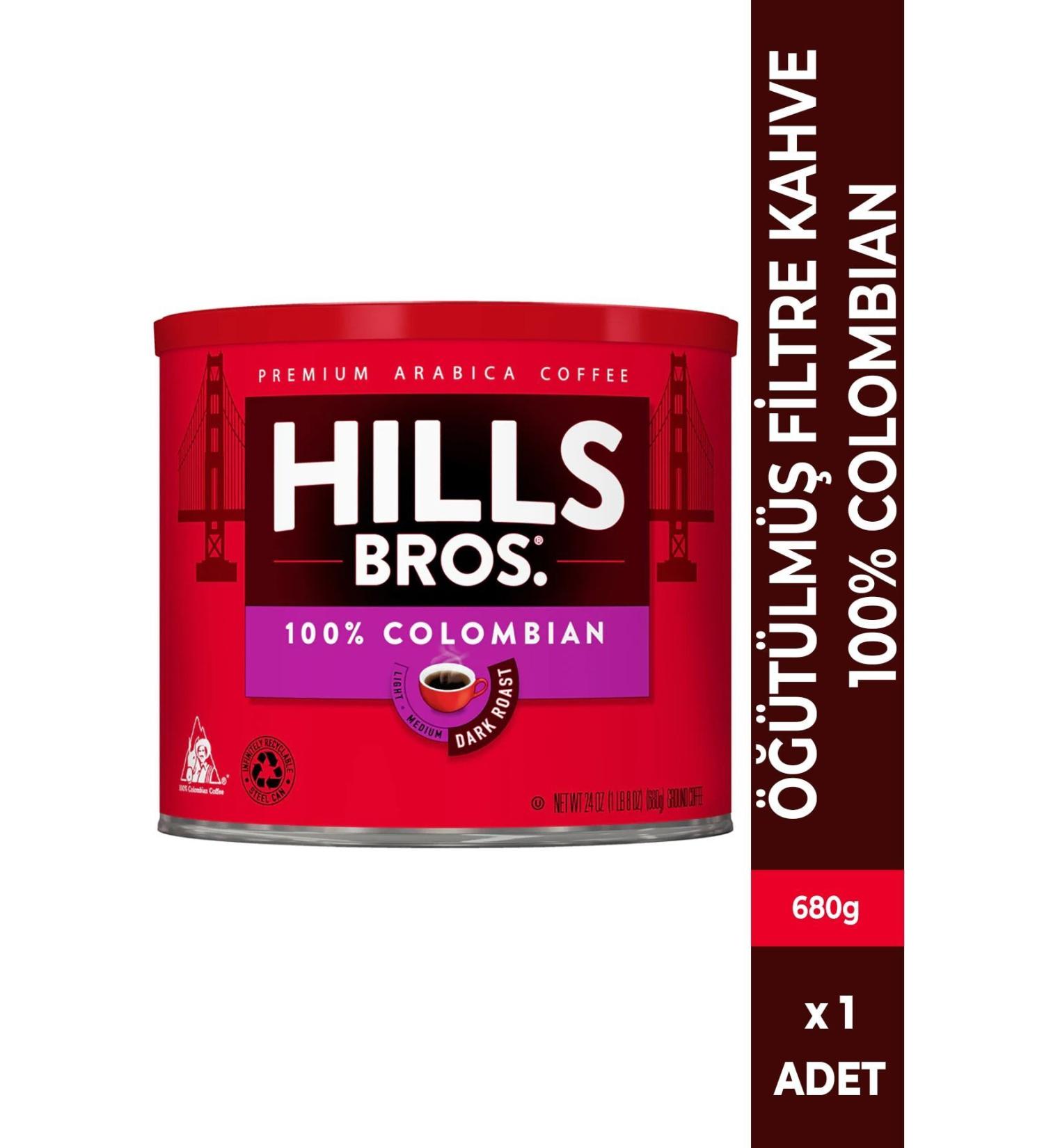 Hills Bros 100% Colombian Filter Coffee 680gr - Buy Online on GoSupps.com