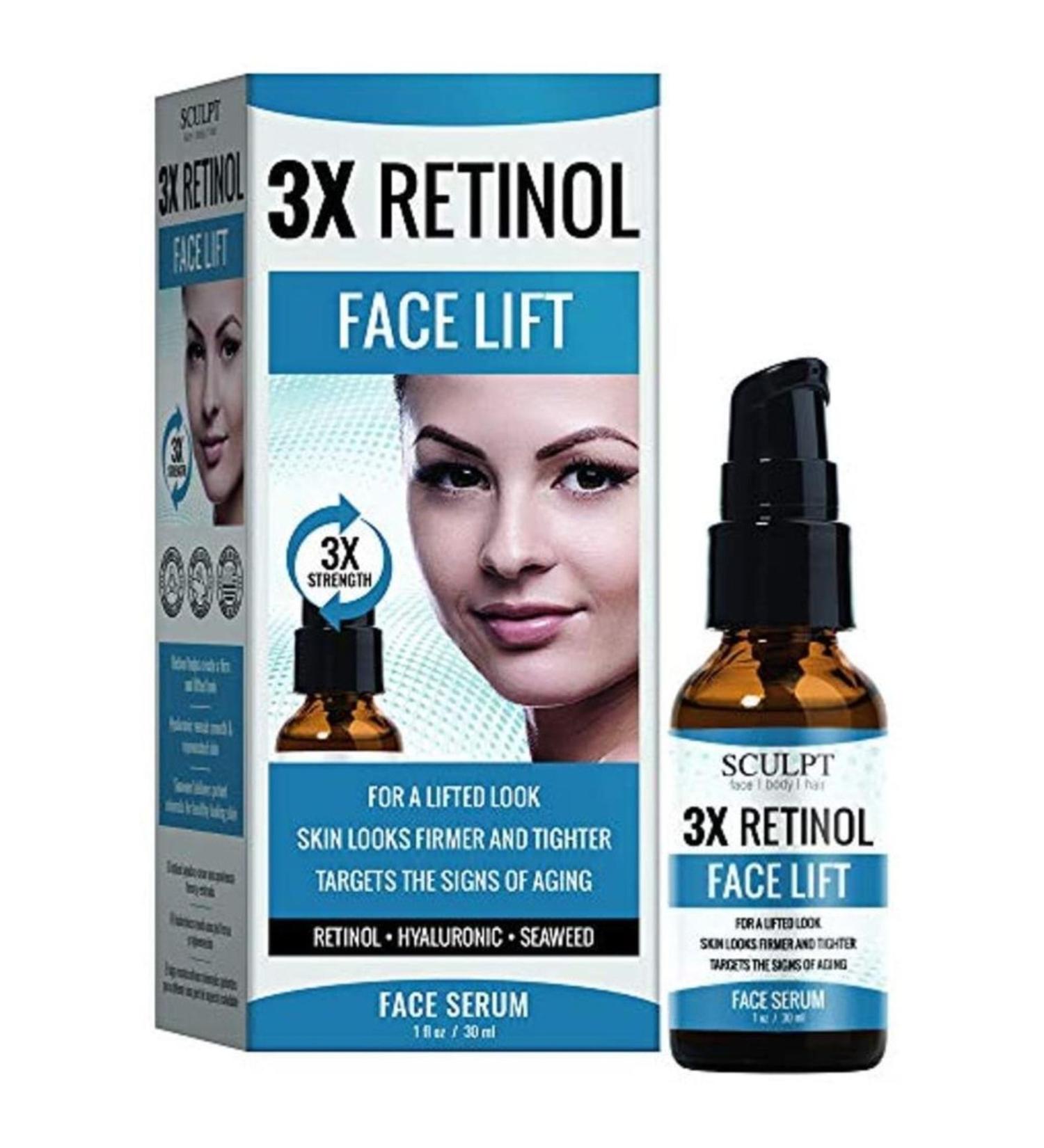 Sculpt 3x Retinol Face Lift Facial Serum 30ml