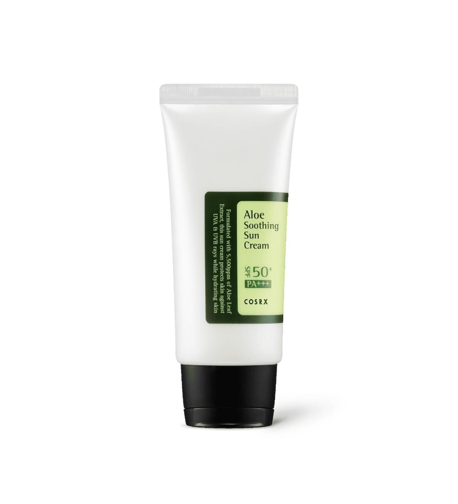 Cosrx Aloe Soothing Sun Cream Spf50 Pa+++ - Soothing Spf50+ Sun Cream with Aloe Vera Extract - Buy Online on GoSupps.com