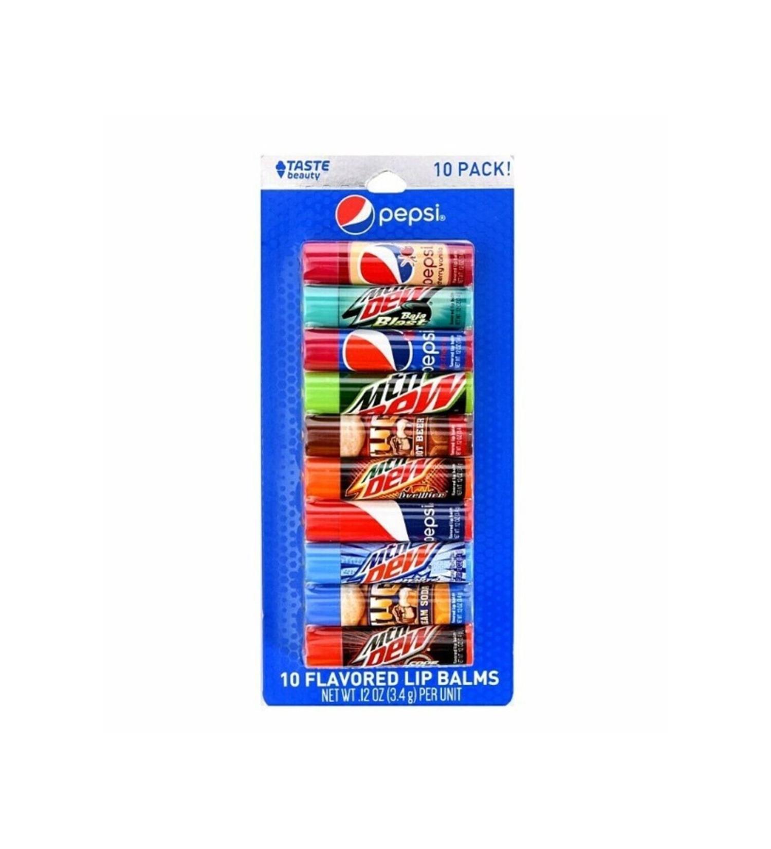 Pepsi Flavored Lip Balms 10 Pieces