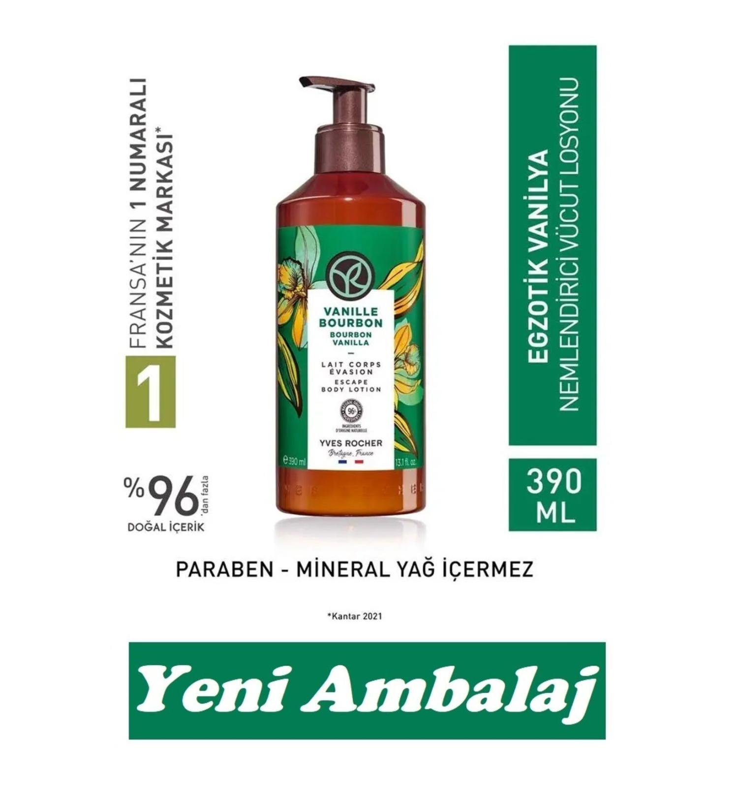 Yves Rocher Moisturizing Body Lotion - Exotic Vanilla - 390ml * New Packaging