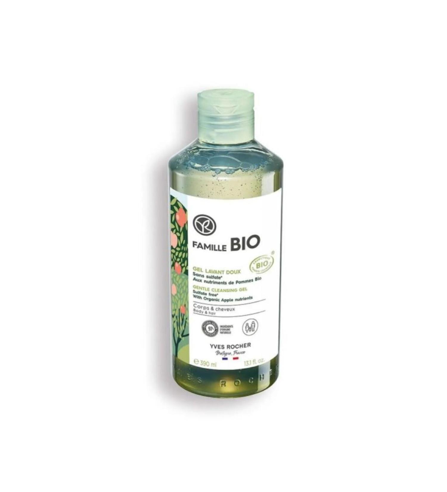 Yves Rocher Hair and Body Shampoo / Famille Bio Organic Certified for the Whole Family 390 ml - Buy Online on GoSupps.com