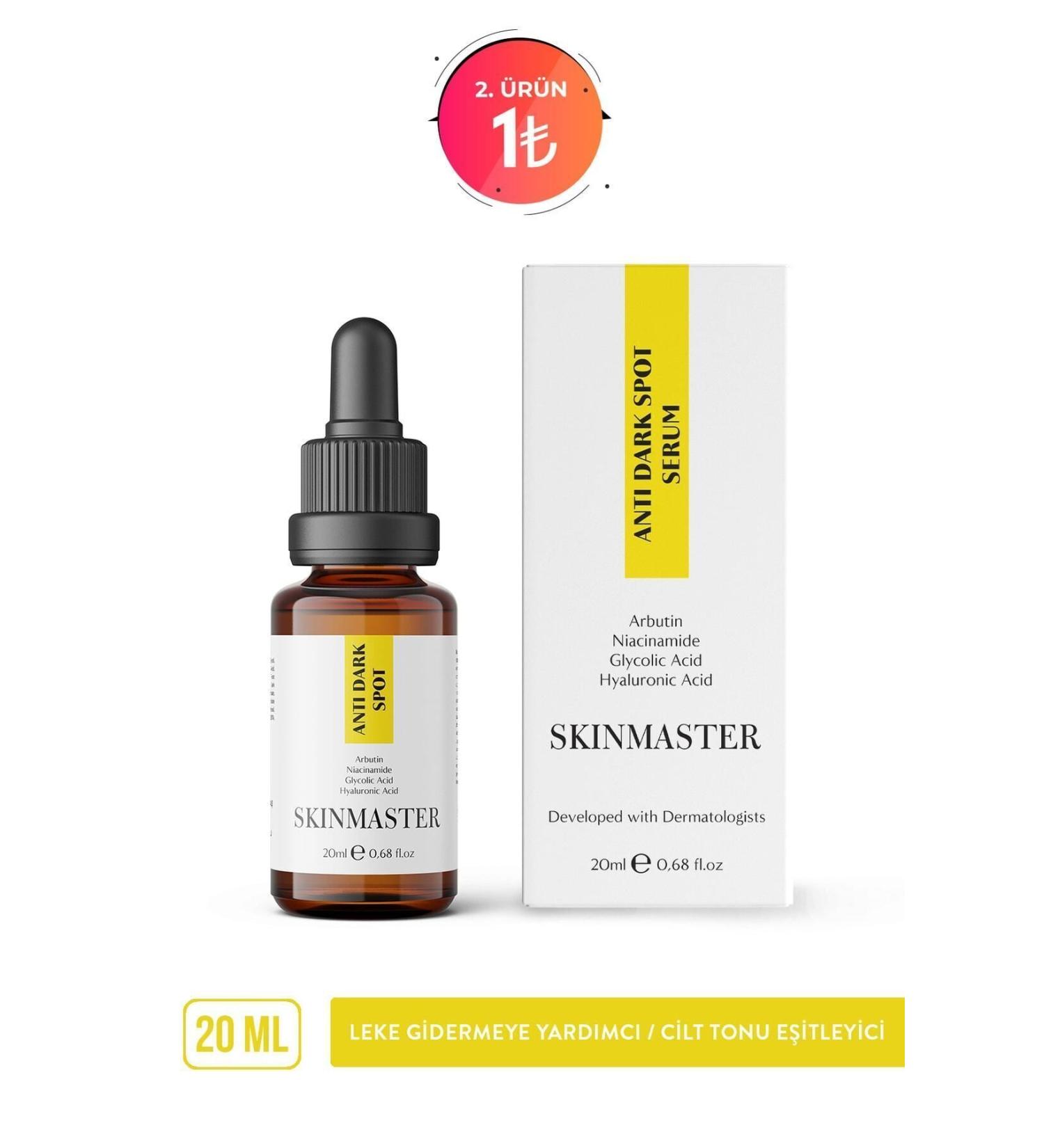 SkinMaster Anti-Blemish Skin Tone Equalizing Care Serum 20 Ml (arbutin Niacinamide Glycolic Acid Ha) - Buy Online on GoSupps.com