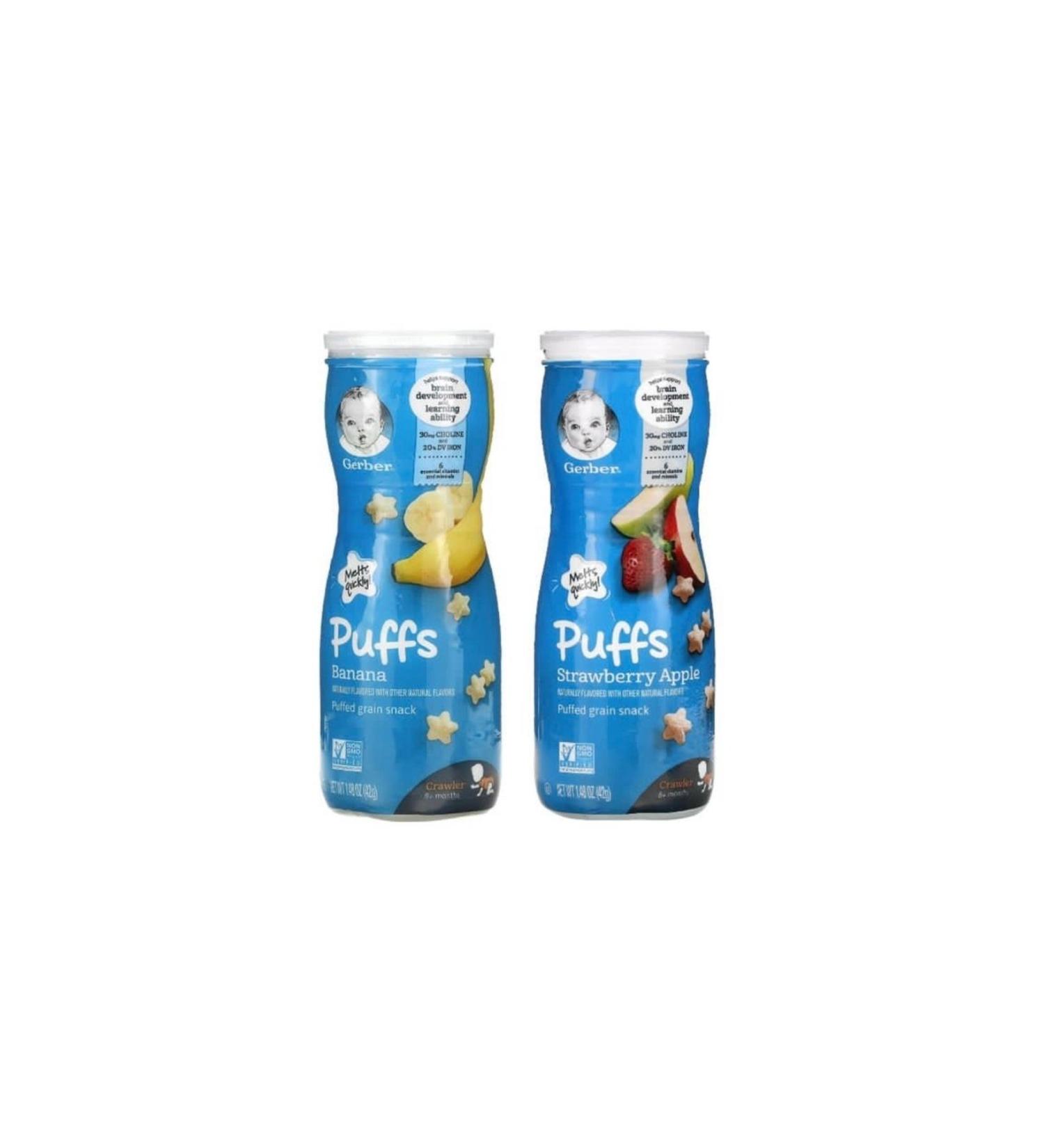 Gerber Puffs Strawberry Apple - Banana Snack 42 gr