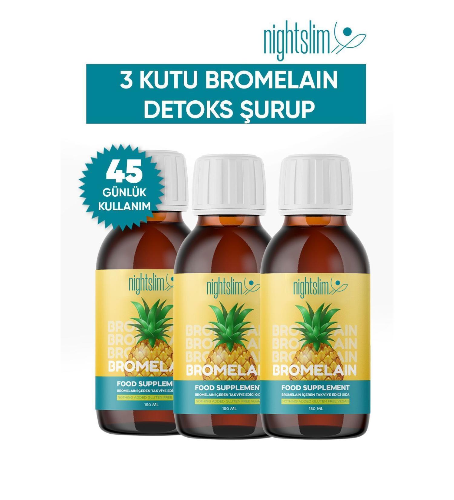 Night Slim Bromelain 3 Detox Syrup