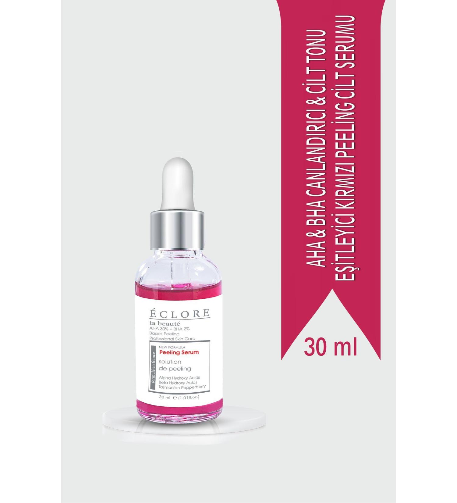 Eclore Red Peeling Serum Aha 30% Bha 2% Revitalizing & Skin Tone Equalizer 30ml - Buy Online on GoSupps.com