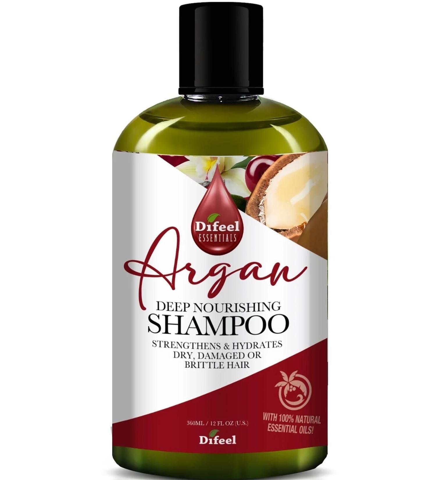 Difeel Essentials Argan Oil Nourishing Shampoo 360 ml - Buy Online on GoSupps.com