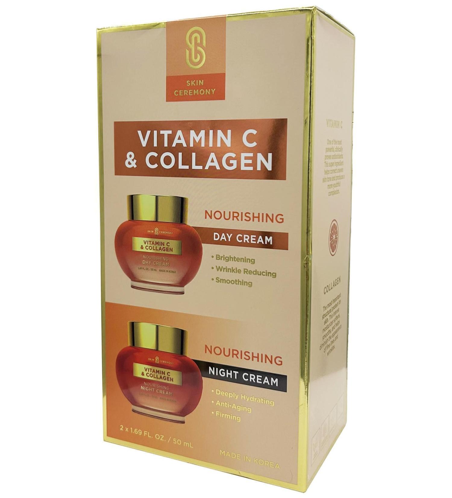 SC Skin Ceremony Vitamin C & Collagen Night and Day Cream Duo Set 2x50ML