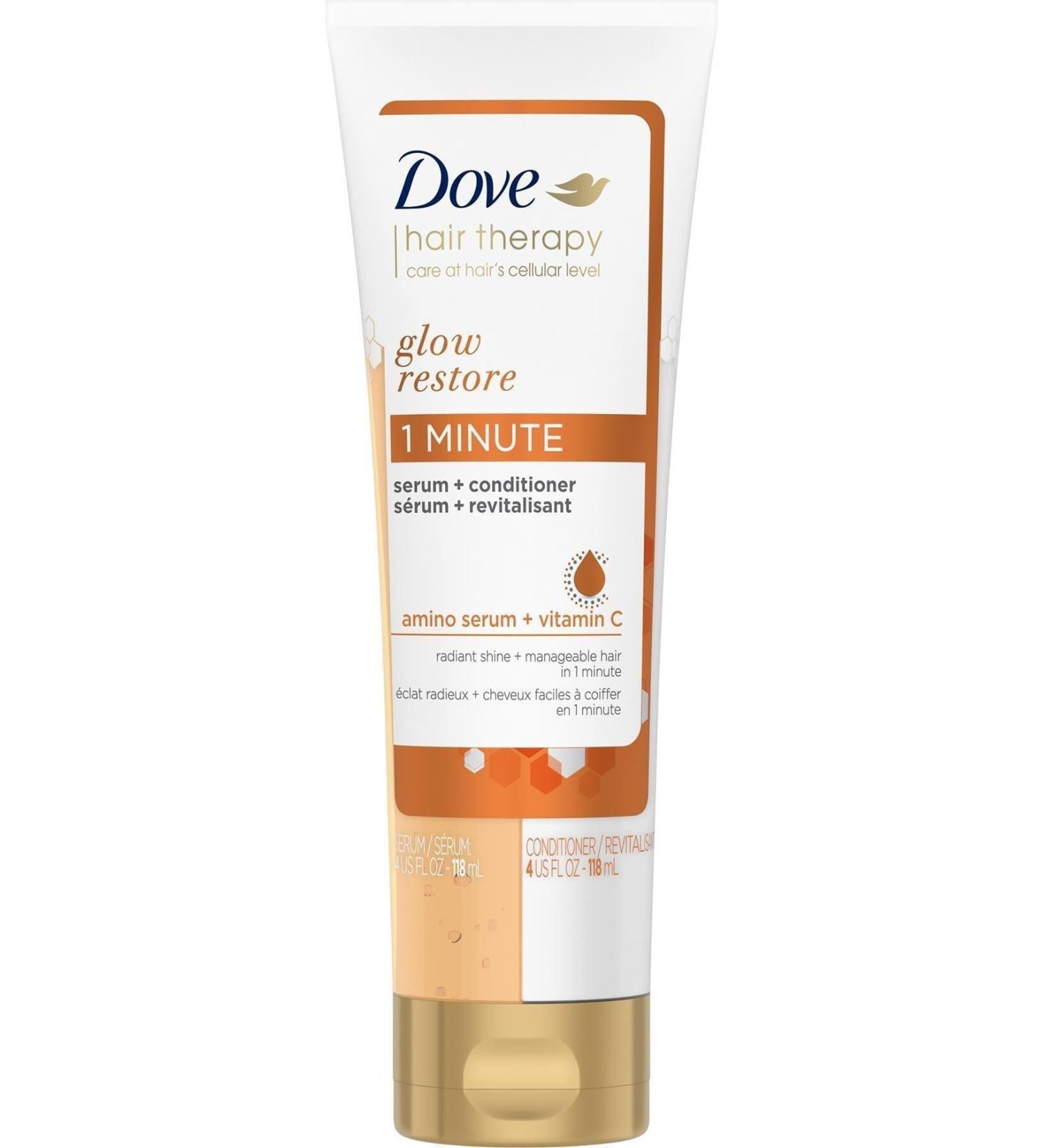 Dove Glow Restore 1 Minute Serum + Conditioner 118ML