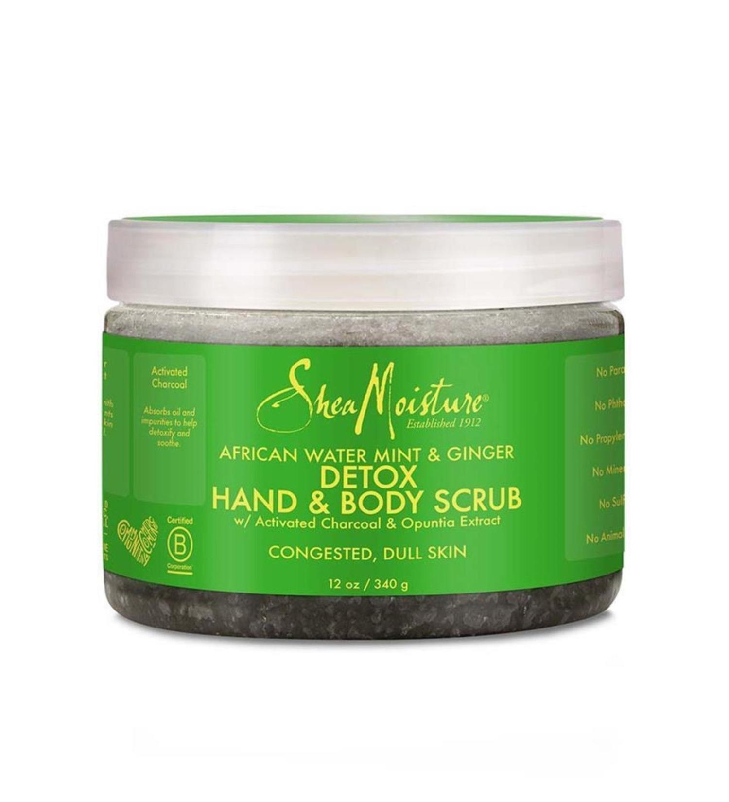 Shea Moisture African Water Mint and Ginger Hand and Body Sugar Scrub 340gr