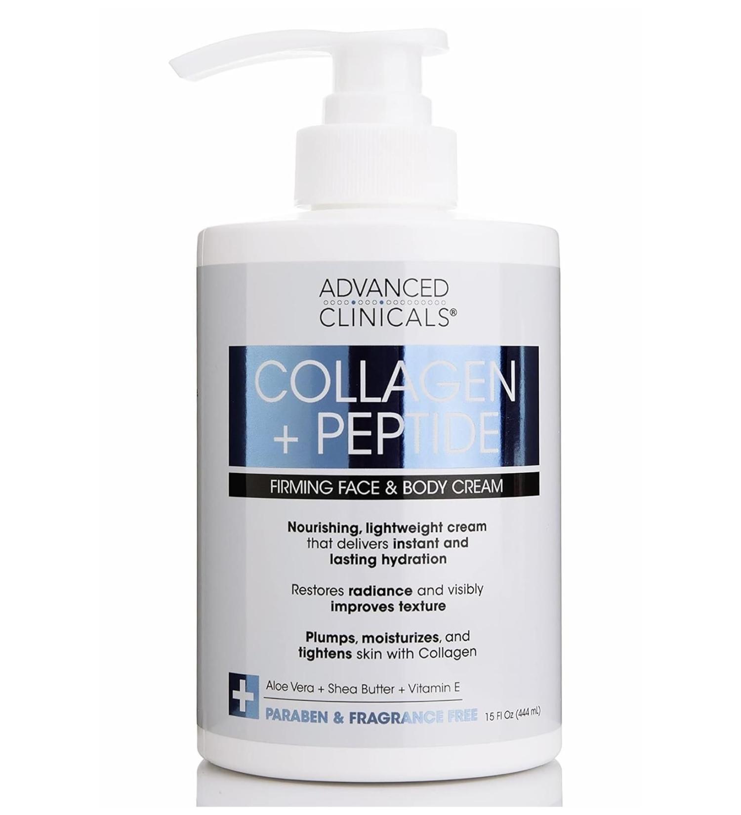 ADVANCED CLINICALS Advanced Clinicals Collagen + Peptide Firming Face and Body Cream 444ML