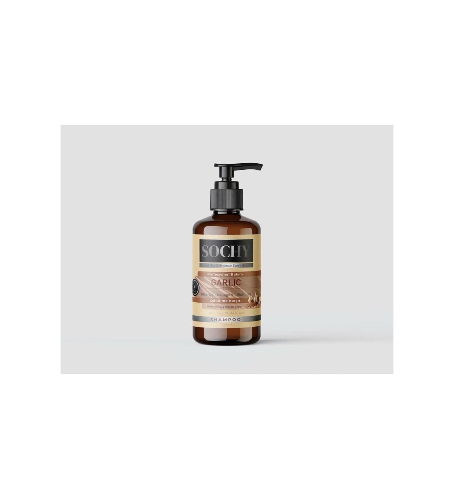 KRN GLOBAL GROUP Socyhy 1000 ML Garlic Extract Salt-Free Shampoo