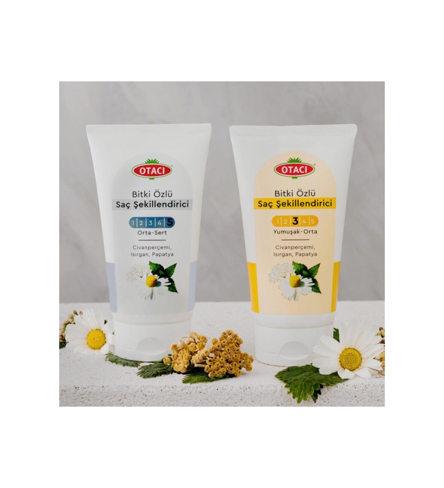 Otac Herbal Essence Hair Styling Hair Gel Medium-Hard + Soft-Medium 2 Piece Set