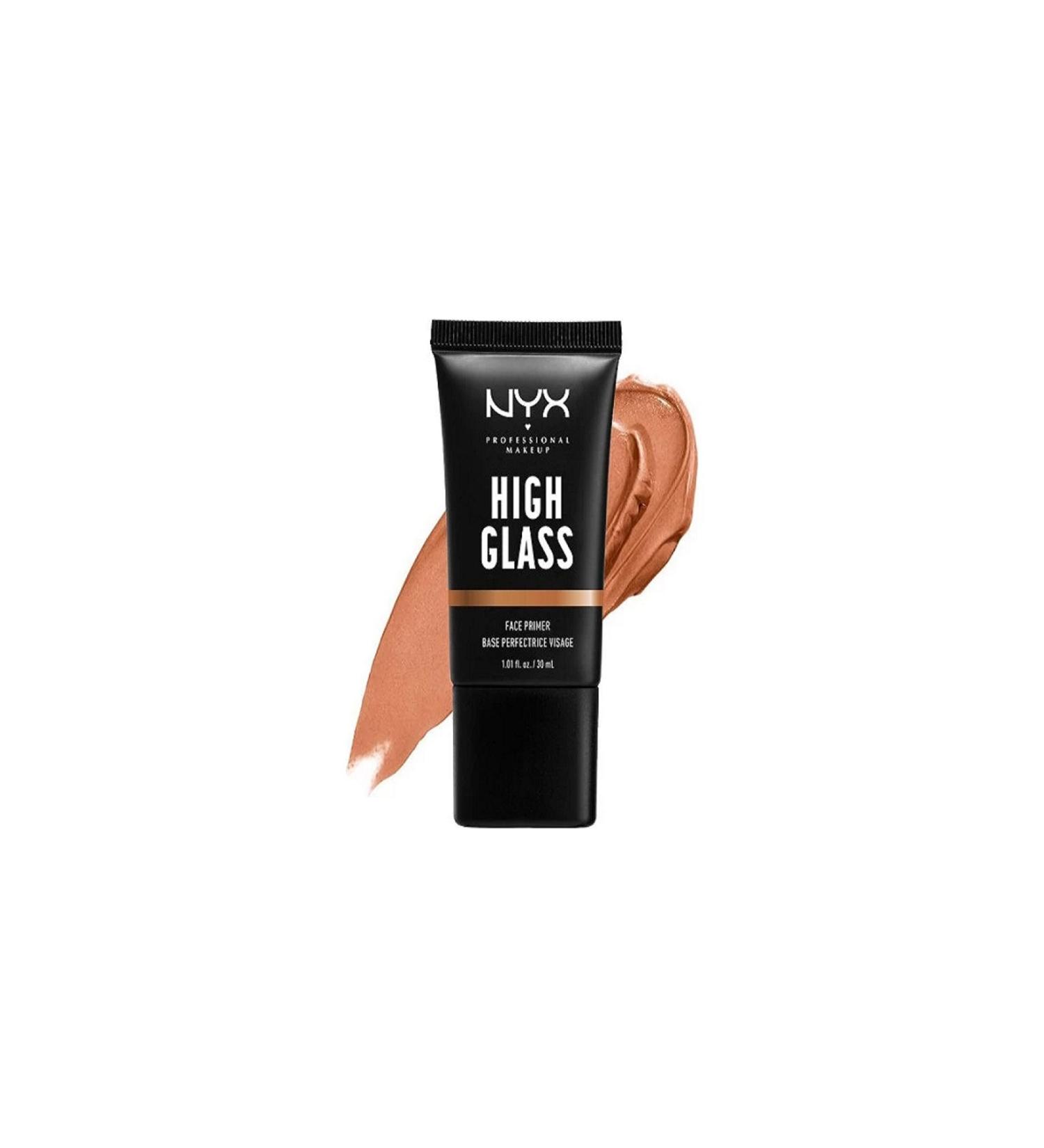 NYX Professional Make up High Glass Make-up Base 03 Sandy Glow-Dark Skin-30 Ml