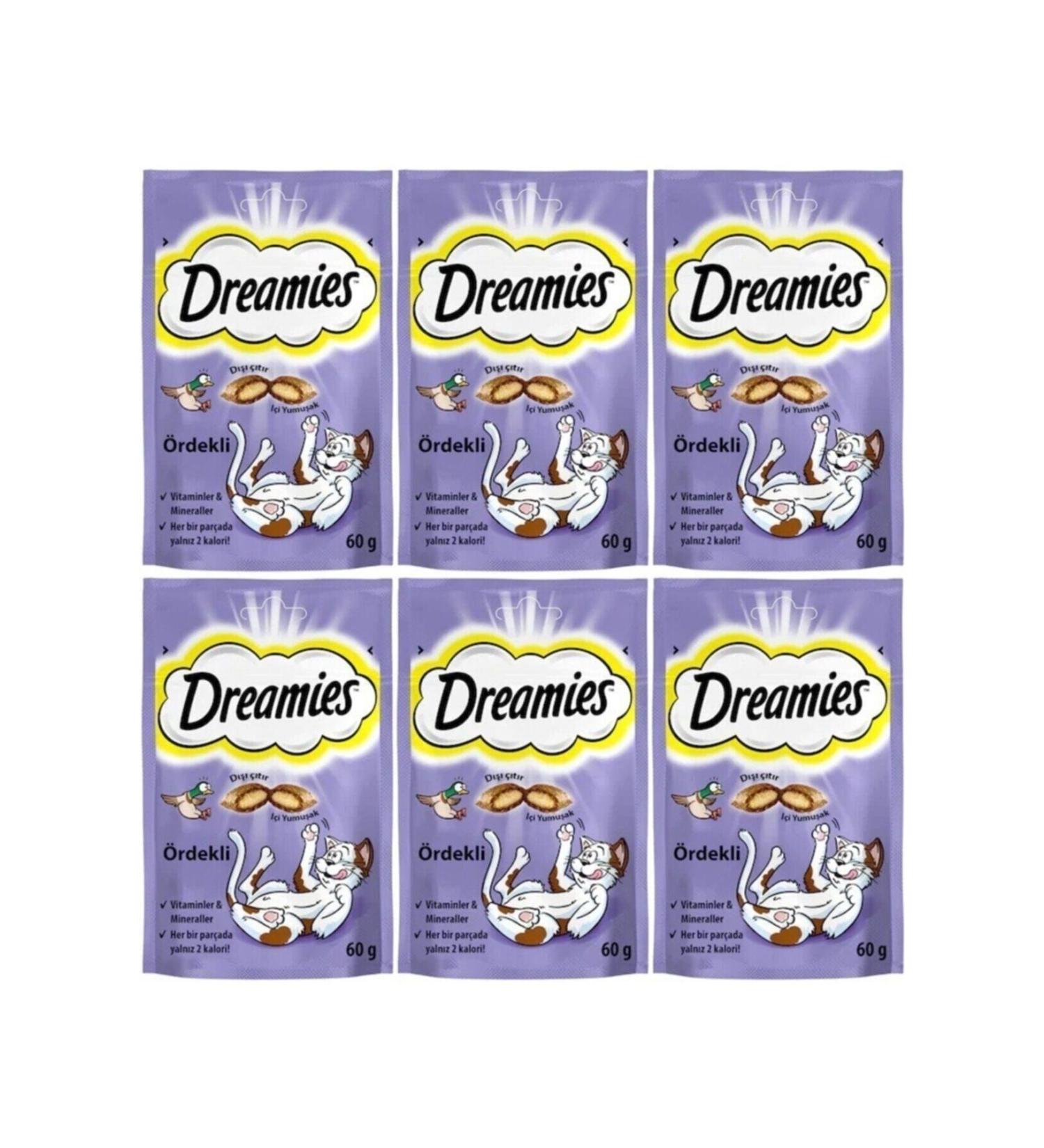 Dreamies Duck Cat Reward Food 60 Gr 6 Pieces