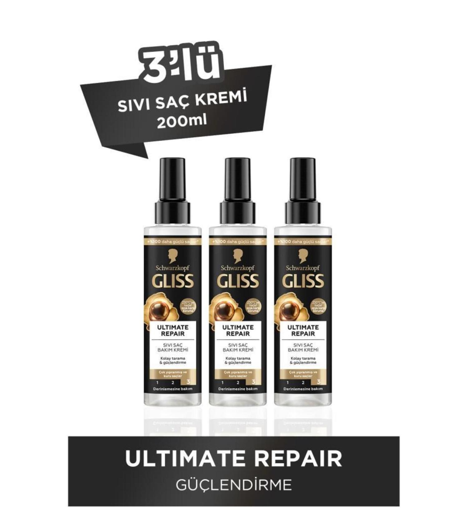 Gliss Liquid Conditioner 200ml Ultimate Repair X3