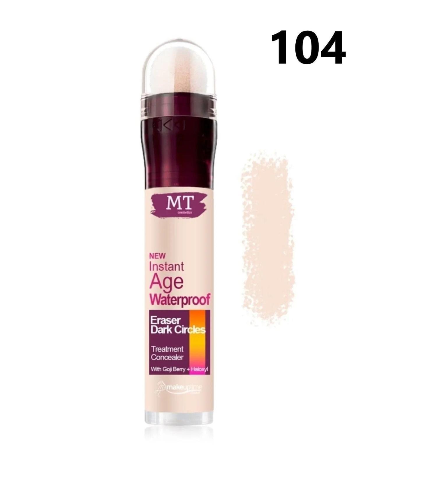 MT Sponge Under Eye Concealer & Instant Age Waterproof Eraser 104 Dark Tone