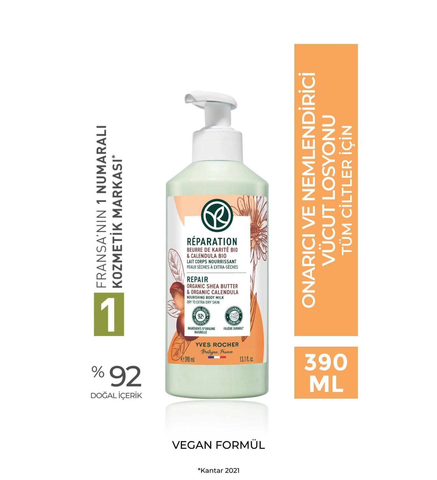 Yves Rocher Body Lotion - Repairing and Moisturizing / Reparation-390 ml-3556 - Buy Online on GoSupps.com