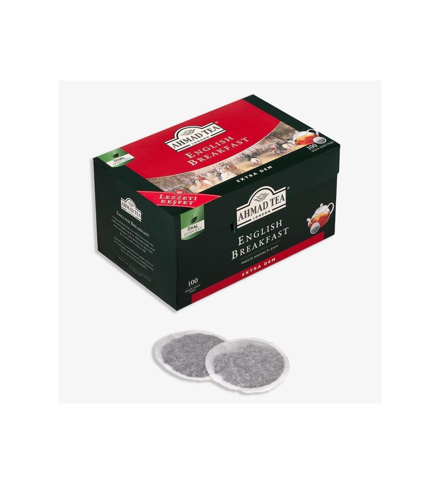 Ahmad Tea English Breakfast X100 Teapot Tea Bag 320 gr - Buy Online on GoSupps.com