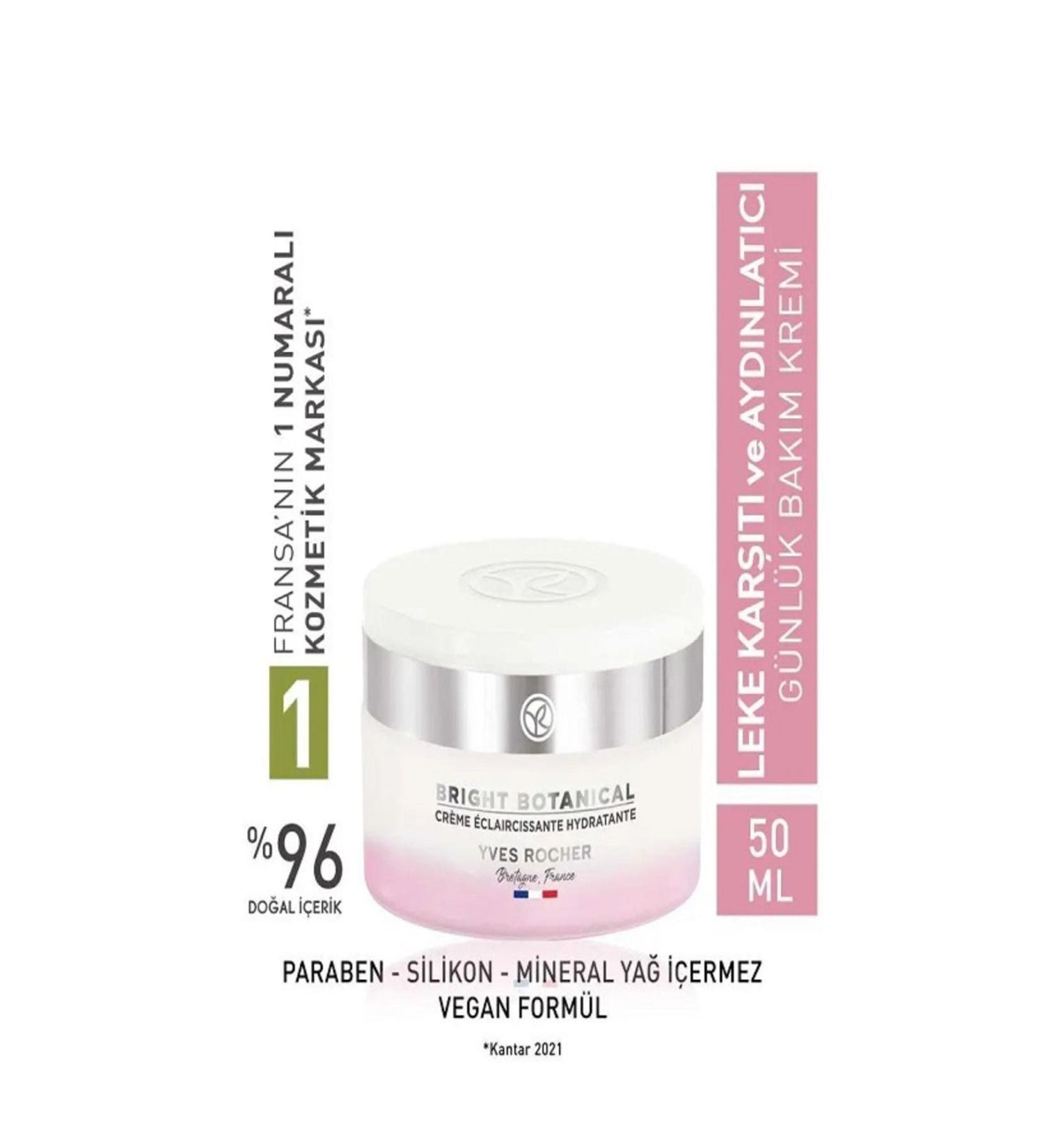 Yves Rocher Day Night Cream Anti-Stain and Anti-Wrinkle Plant Complex Care Bright Botanical 50 ml - Buy Online on GoSupps.com