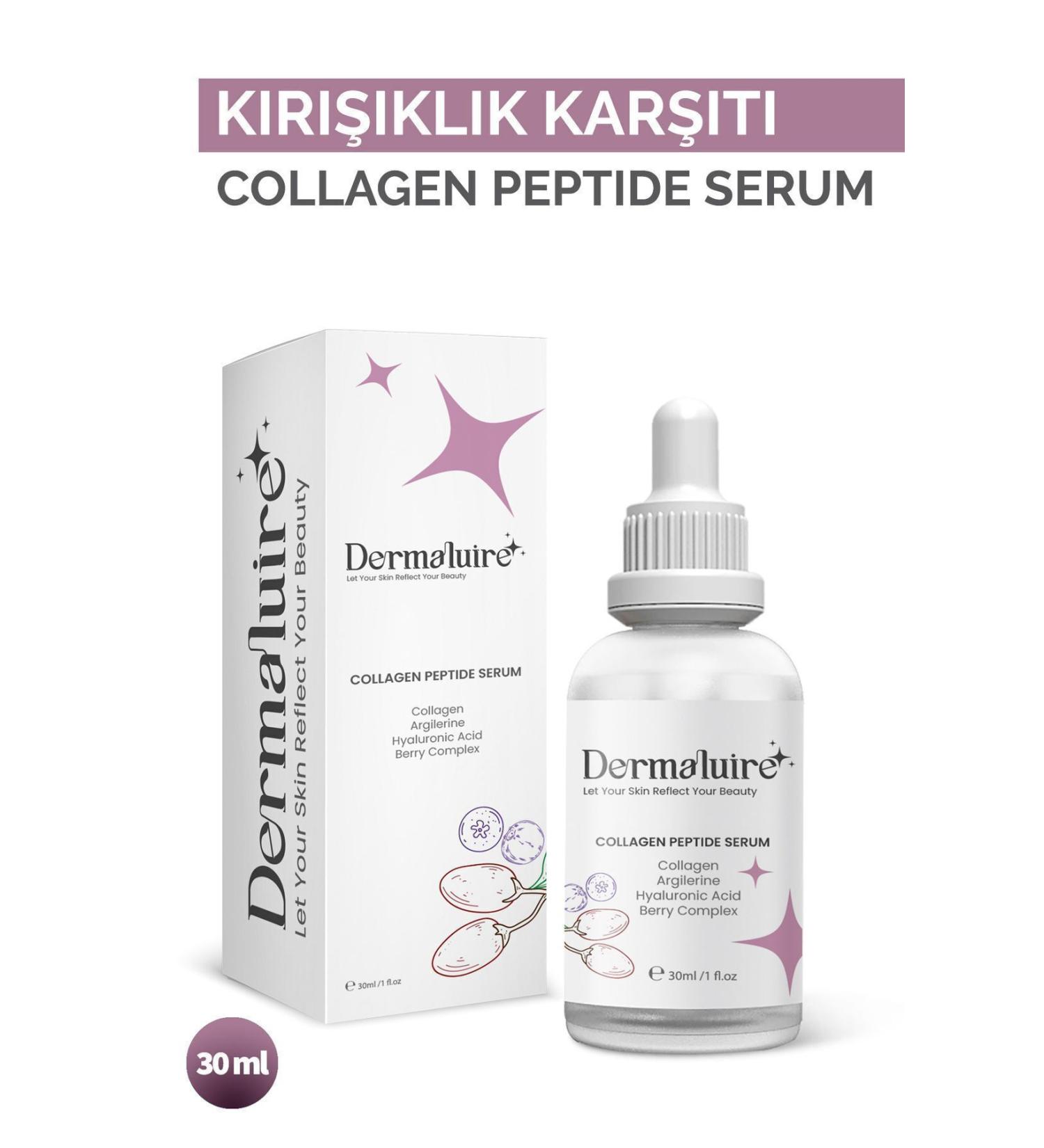 Dermaluire Anti-Aging Collagen Peptide Serum (Collagen Argilerine Hyaluronic Acid) - 30ml - Buy Online on GoSupps.com