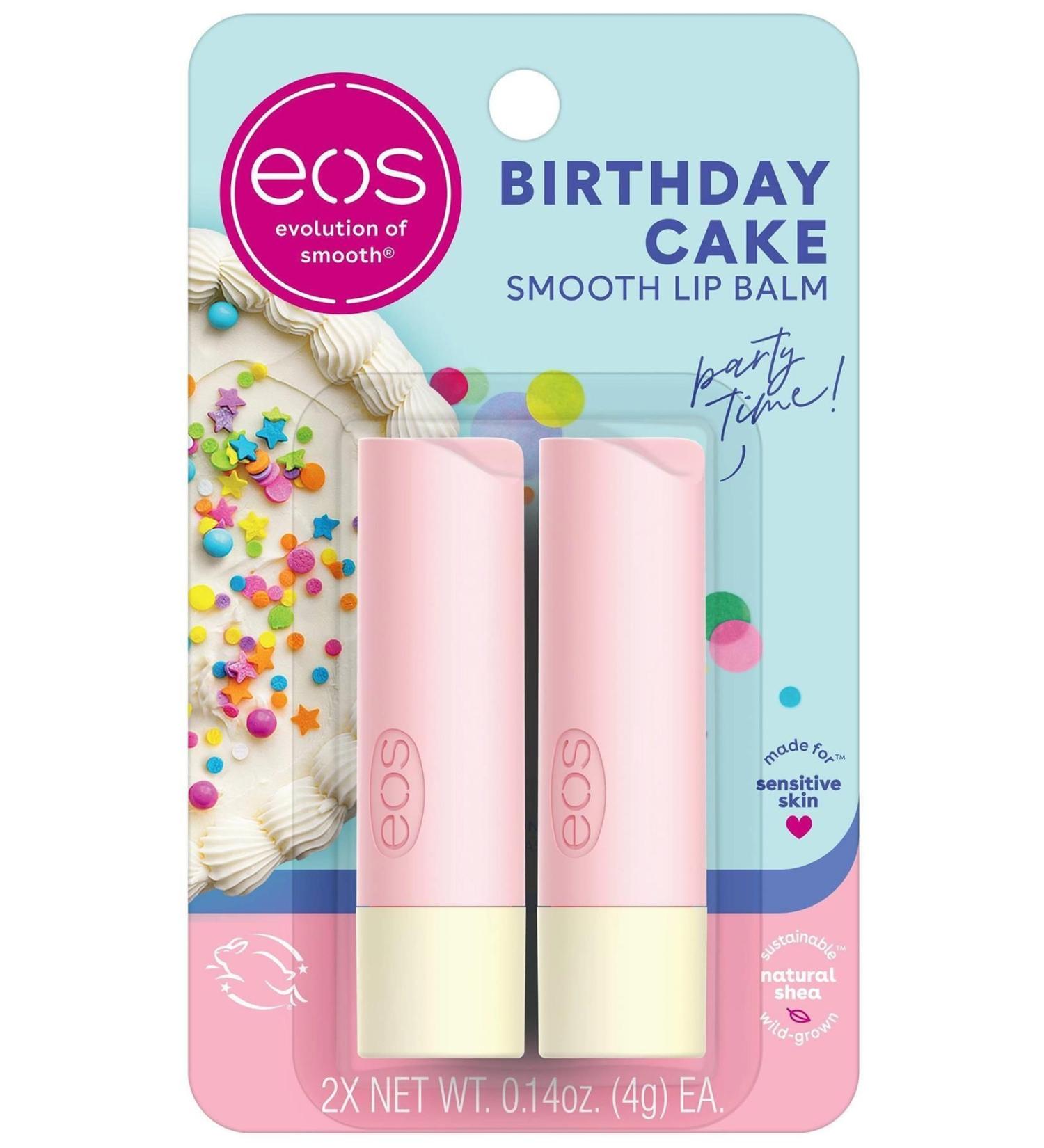 Eos Lip Balm Birthday Cake 2 Pack Lip Balm 2x4GR