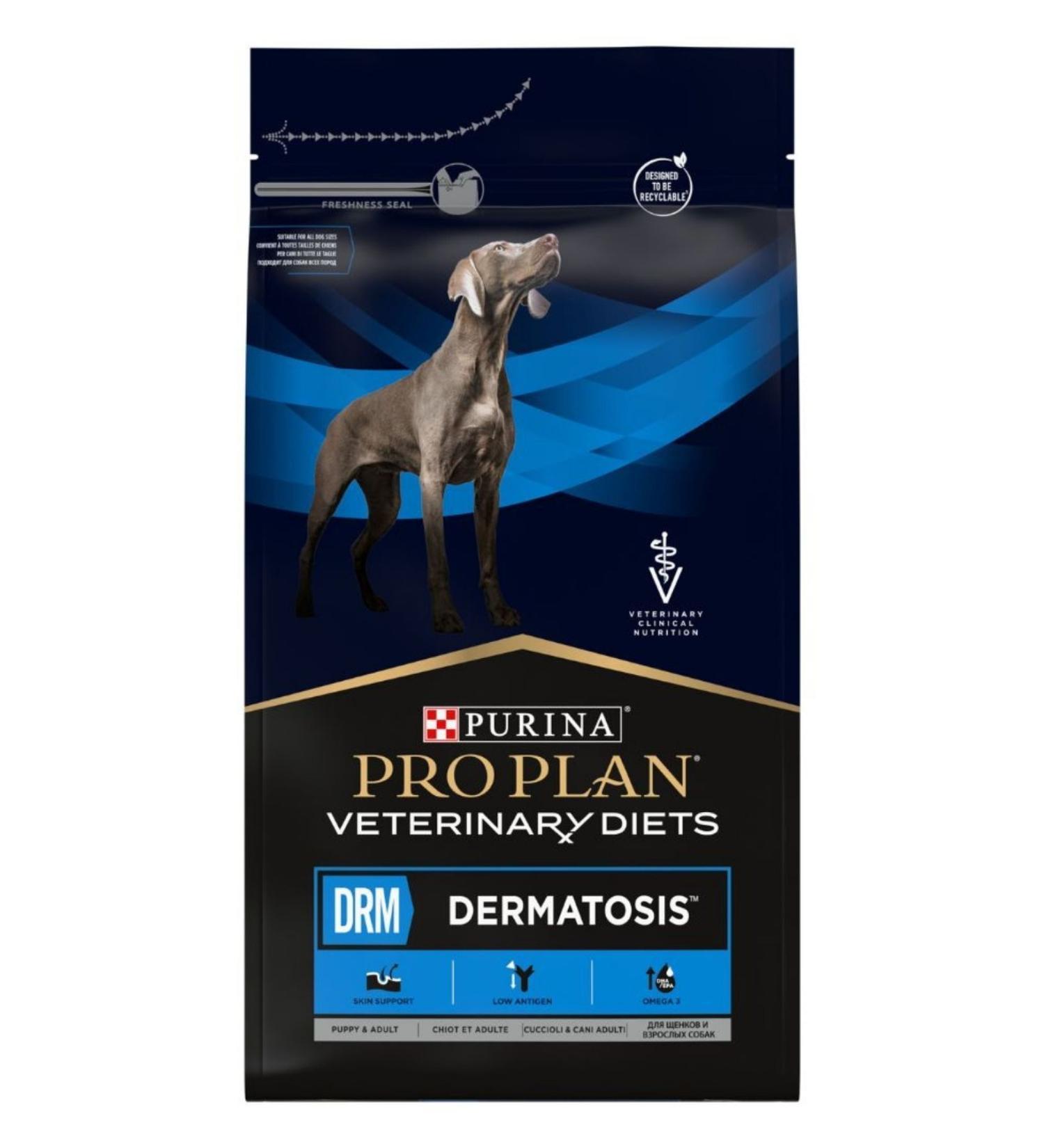 Purina Pro Plan Veterinary Diets Drm Dermatosis Dry Dog Food 3 Kg - Buy Online on GoSupps.com