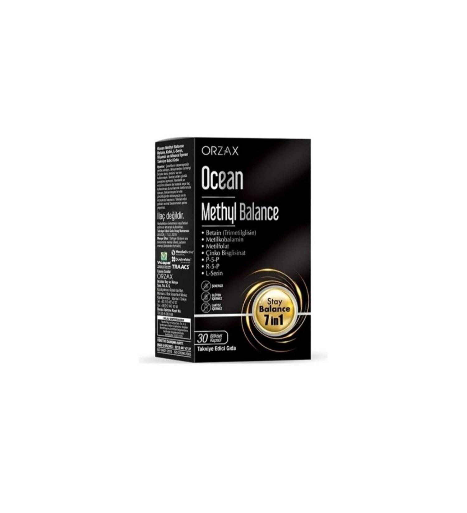 Ocean Orzax Methyl Balance 30 Capsules