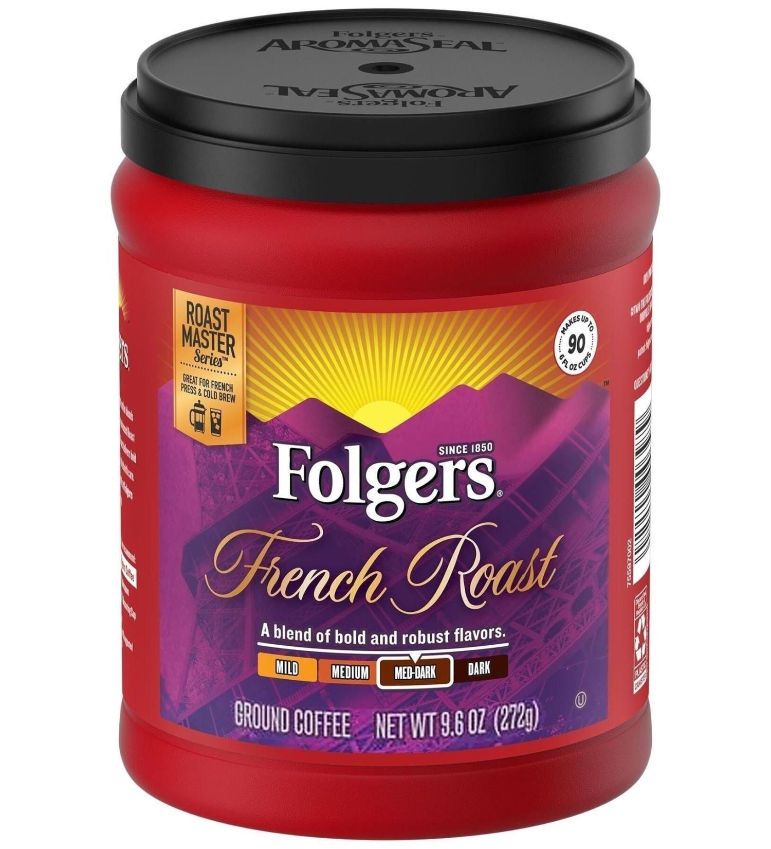 Folgers French Roast Medium-dark Filter Coffee 272gr
