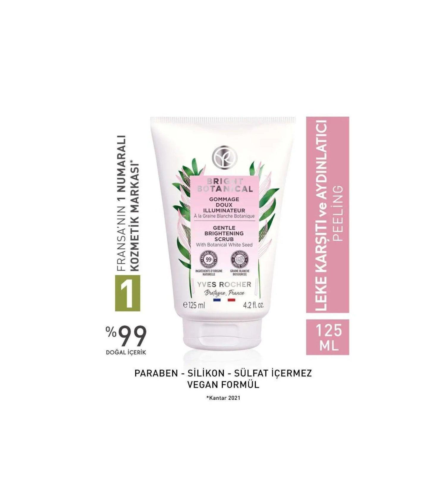 Yves Rocher Bright Botanical Anti-Spot Brightening Tone-Equalizing Cream Textured Peeling 125ml - Buy Online on GoSupps.com