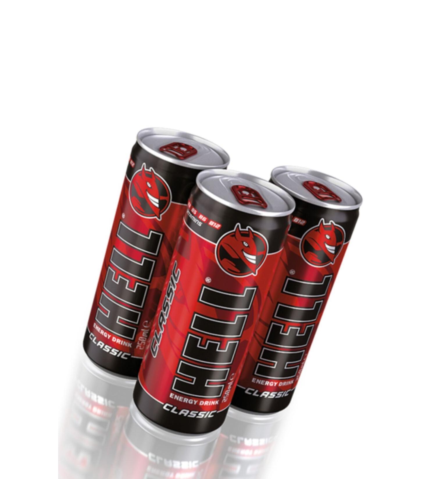 Hell Energy Drink Classic 24 Pieces - Buy Online on GoSupps.com