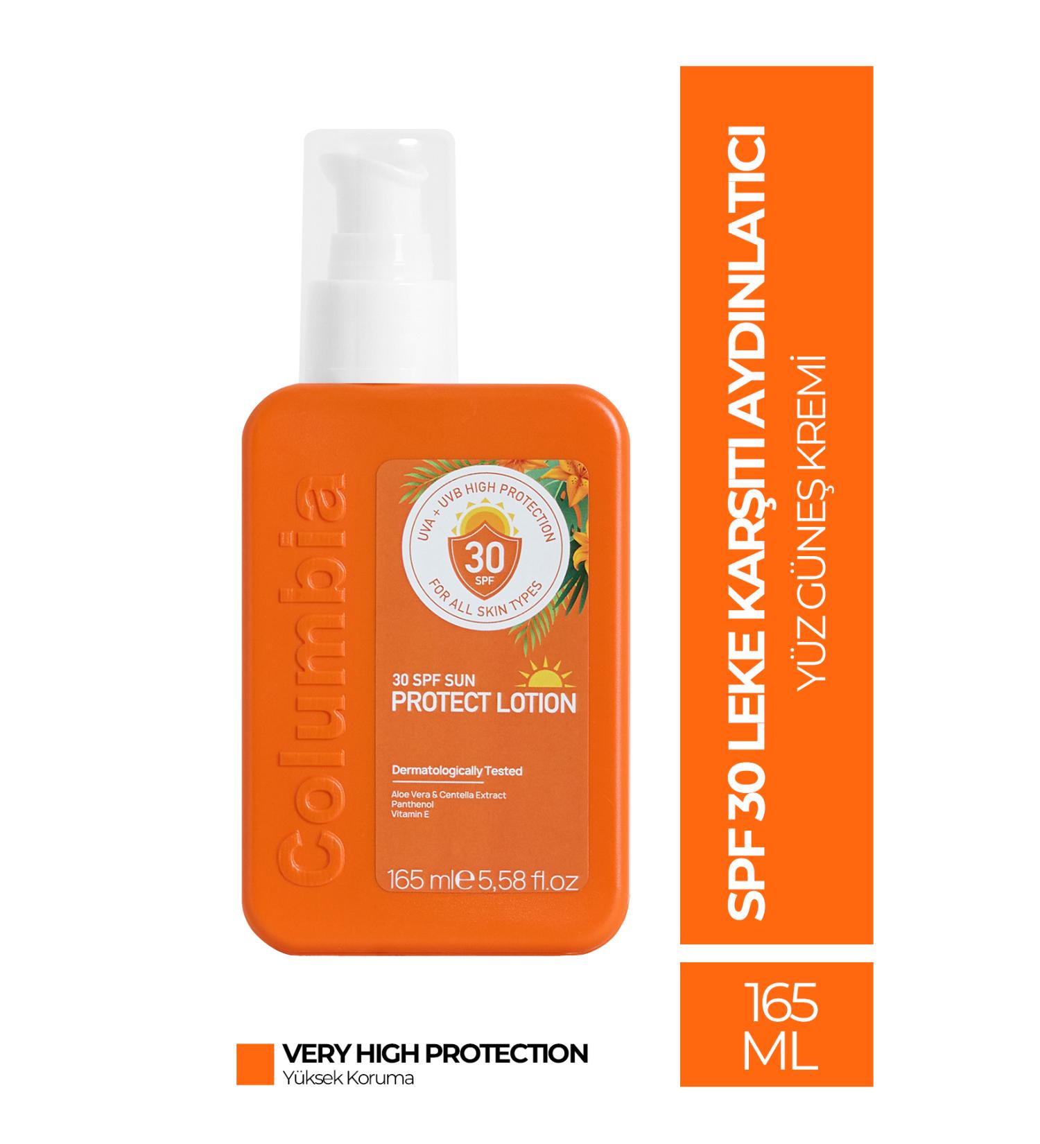 Columbia Spf 30 Anti-Spot Brightening High Protection Collagen Face Sunscreen 165 ml