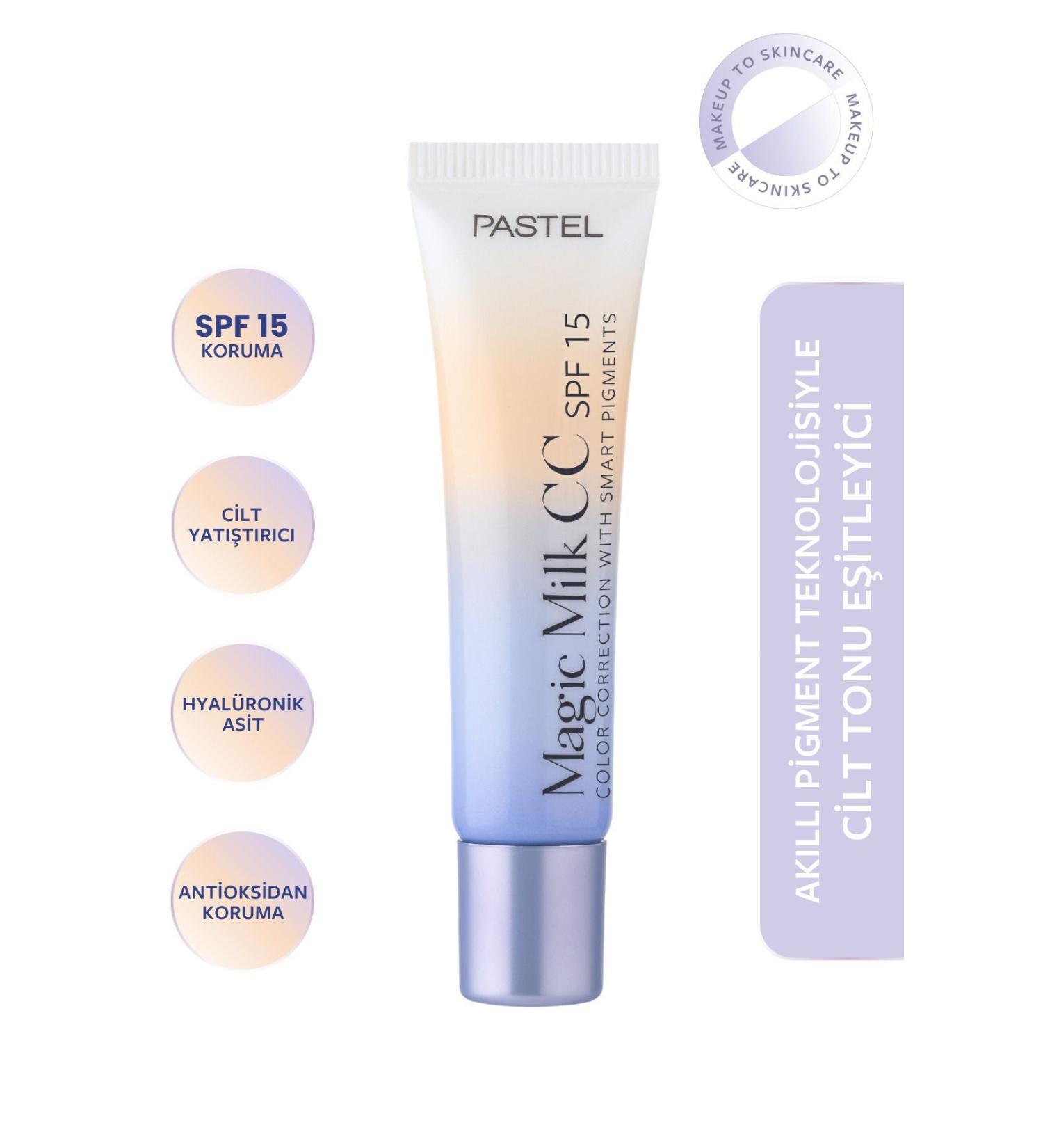 Pastel 51 Medium Deep Magi c Milk Cc Spf 15 - Ski n Barri er Protector Spf 15 Cc Cream 30 Ml Keyon3174 - Buy Online on GoSupps.com