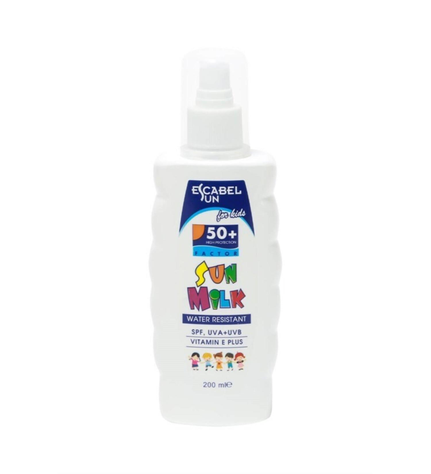 Escabel Sun Unisex Kids Sun Milk Spf50+ 200 ml