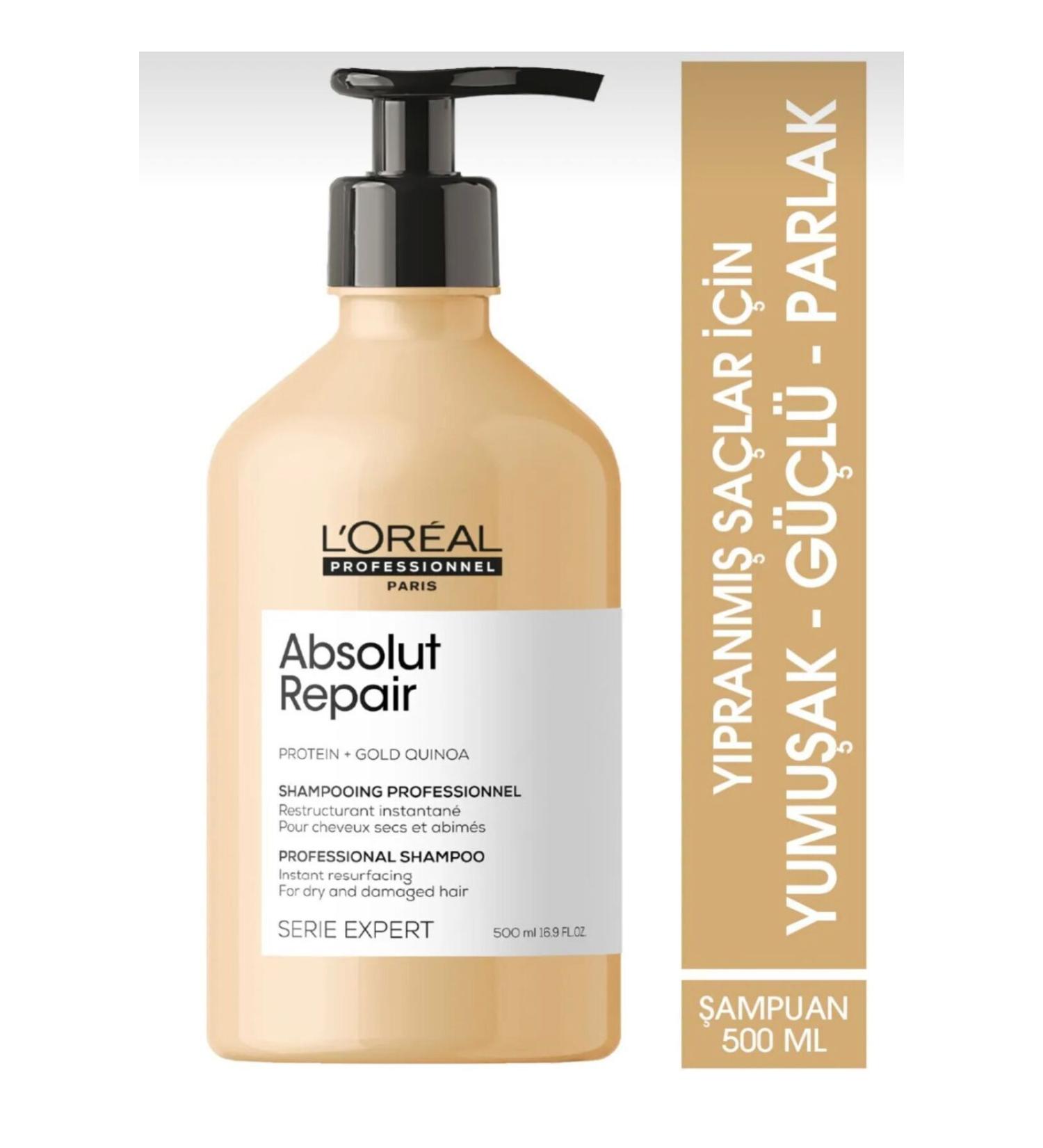 L'oreal Professionnel Absolut Repair Repairing Care Shampoo for Damaged Hair 500 ml - Buy Online on GoSupps.com