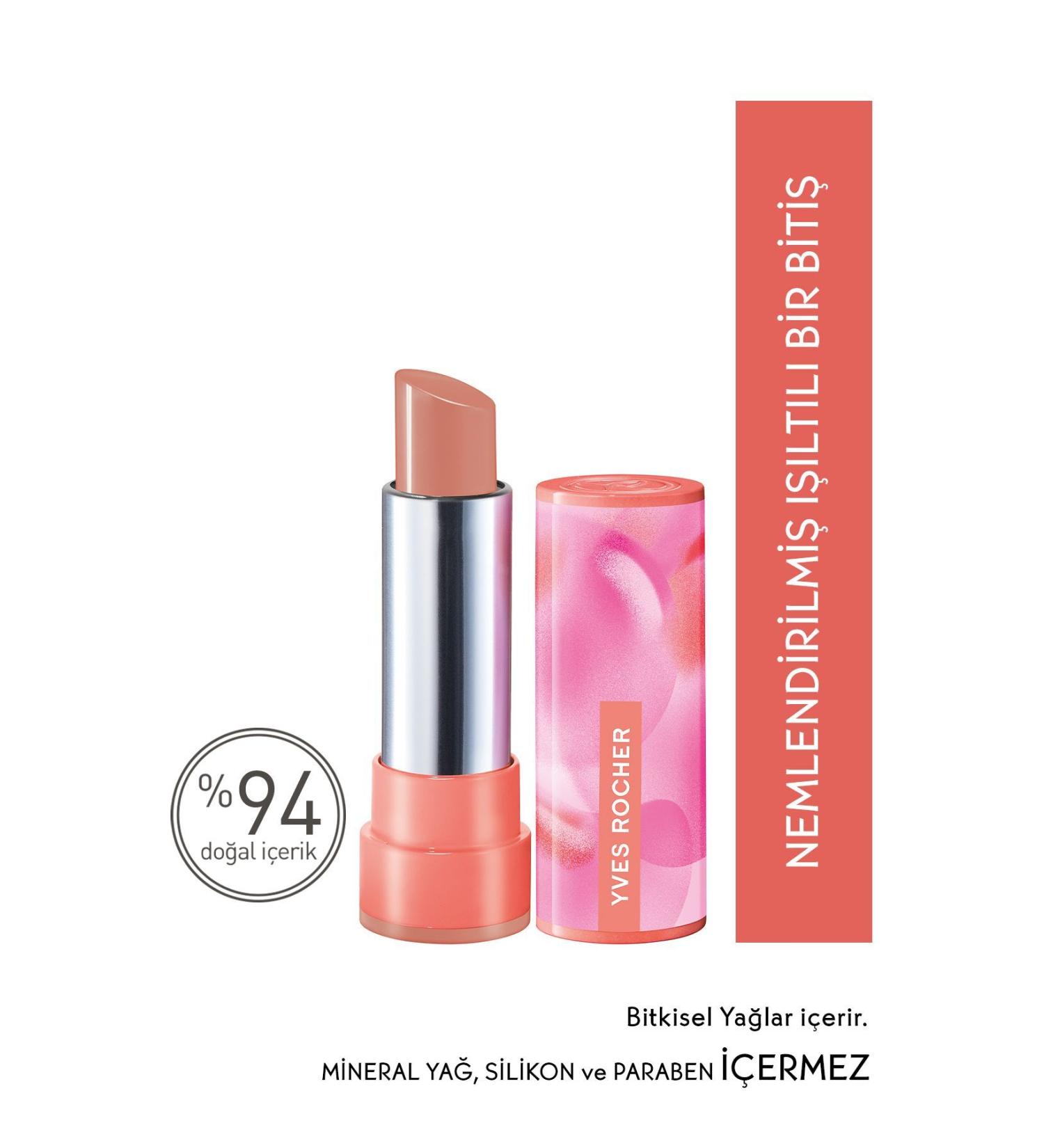 Yves Rocher Ultra Nourishing Shining Glow Lipstick-02 Beige-64757 - Buy Online on GoSupps.com